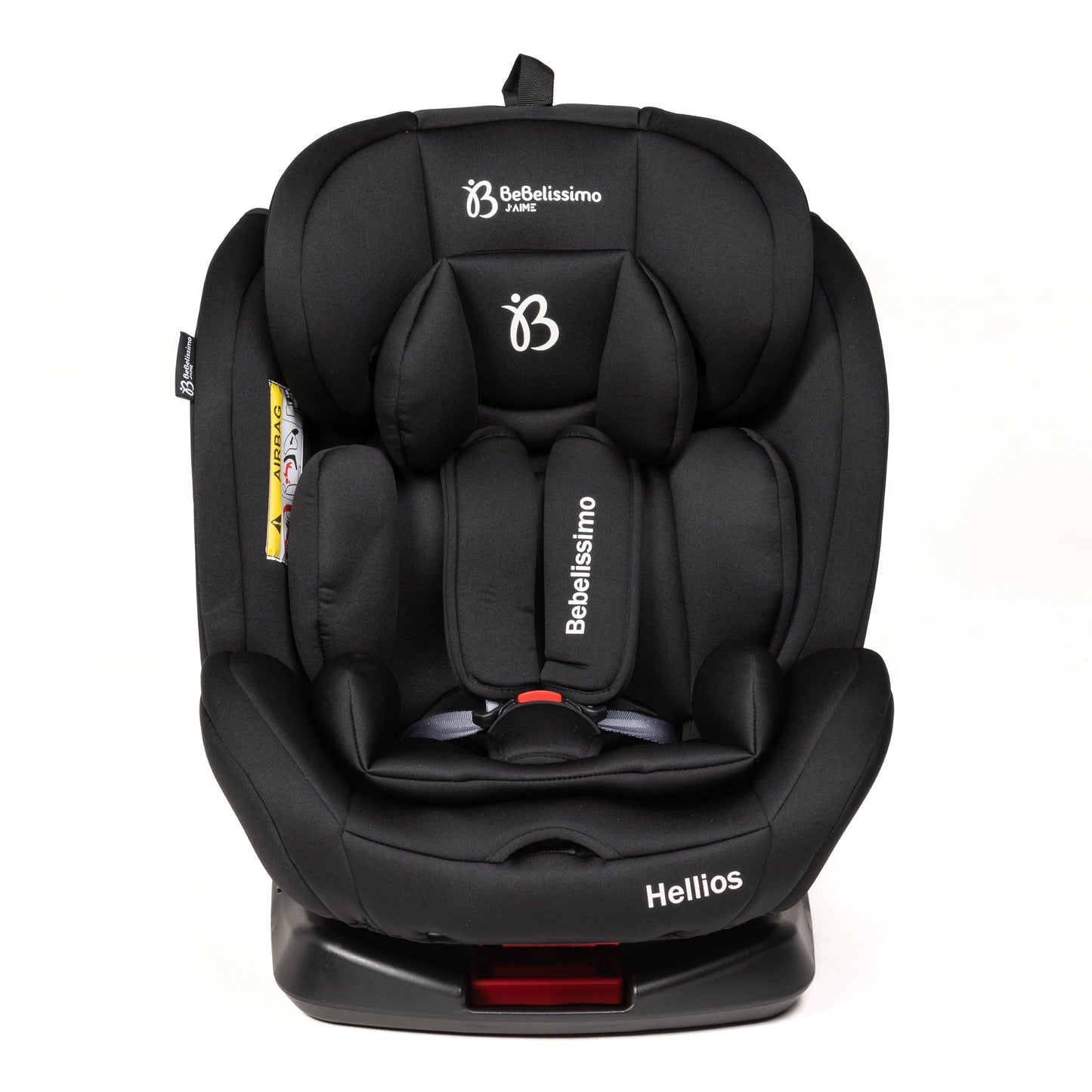 BEBELISSIMO - Siège auto Isofix - pivotant 360 °- groupe 0+/1/2/3 - (0-36kg) - Hellios - noir /noir