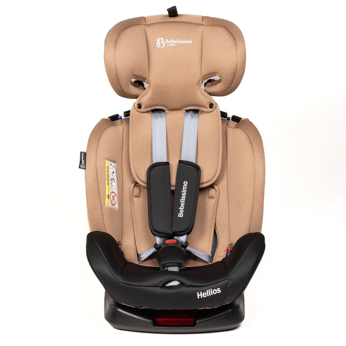 BEBELISSIMO - Siège auto Isofix - pivotant 360 ° - groupe 0+/1/2/3 - (0-36kg) - Hellios - beige / noir