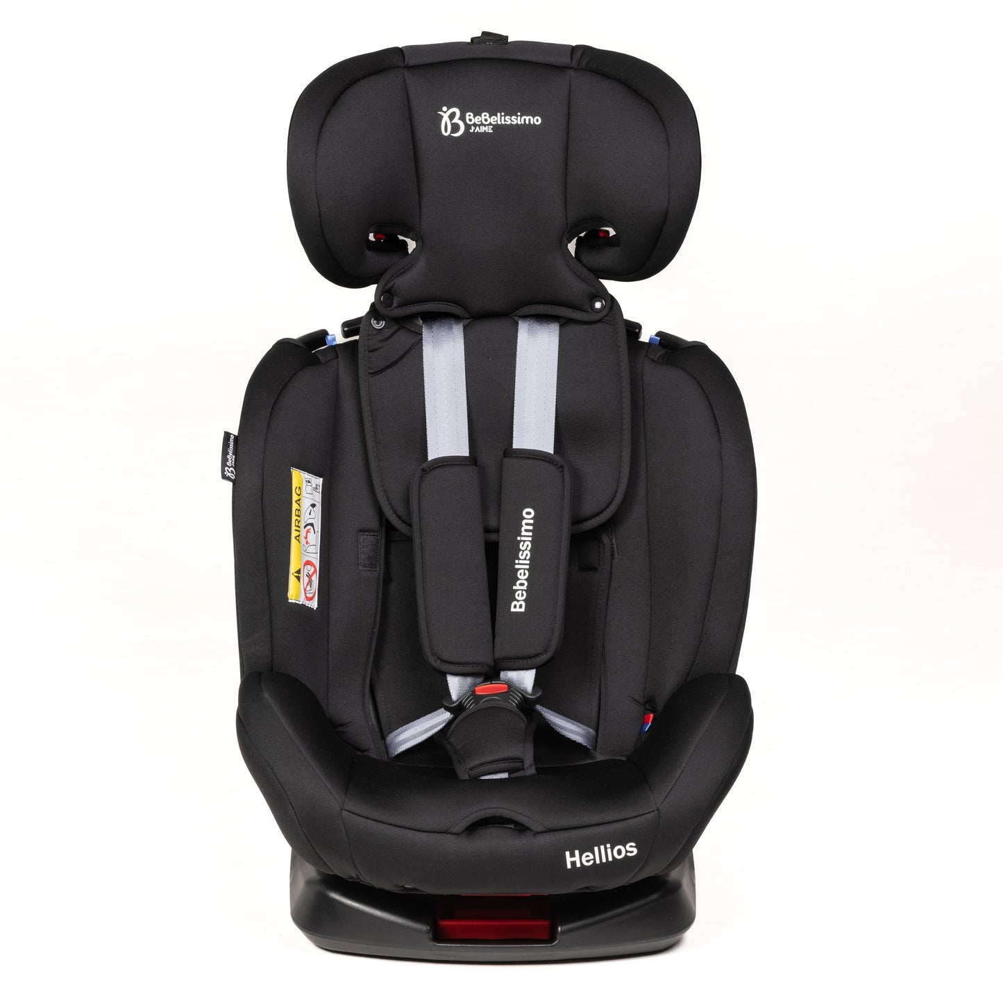 BEBELISSIMO - Siège auto Isofix - pivotant 360 °- groupe 0+/1/2/3 - (0-36kg) - Hellios - noir /noir