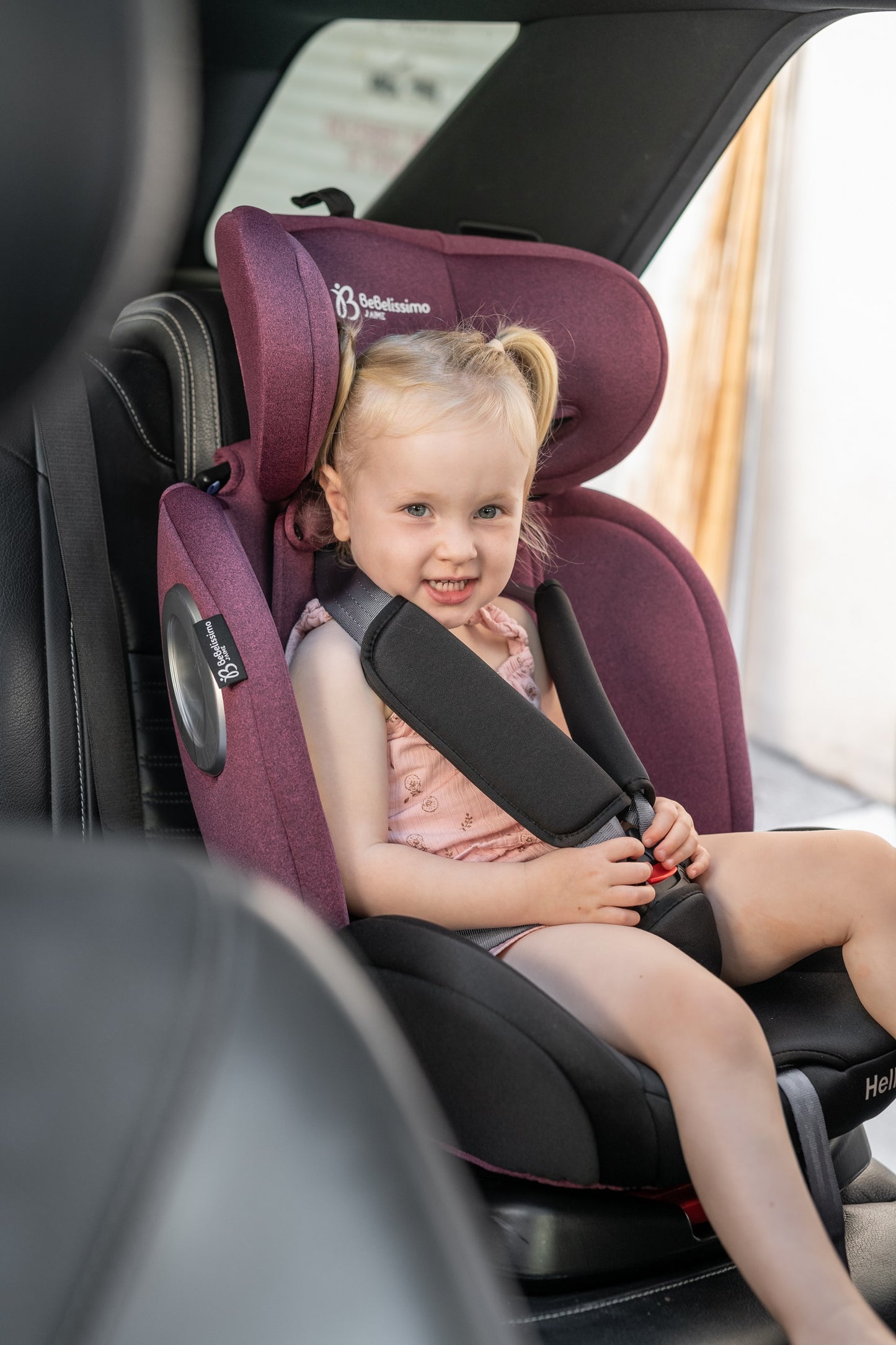 BEBELISSIMO - Siège auto Isofix - pivotant 360 °- groupe 0+/1/2/3 - (0-36kg) - Hellios - noir /noir