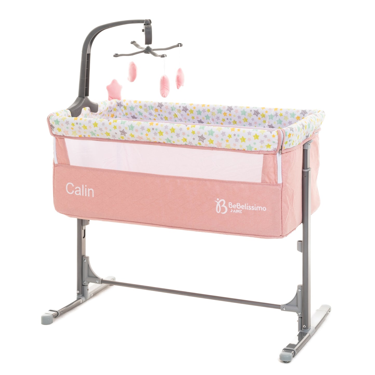 BEBELISSIMO - Lit Cododo - berceau bébé - lit bébé - Calin avec mobile musical - dès la naissannce - rose