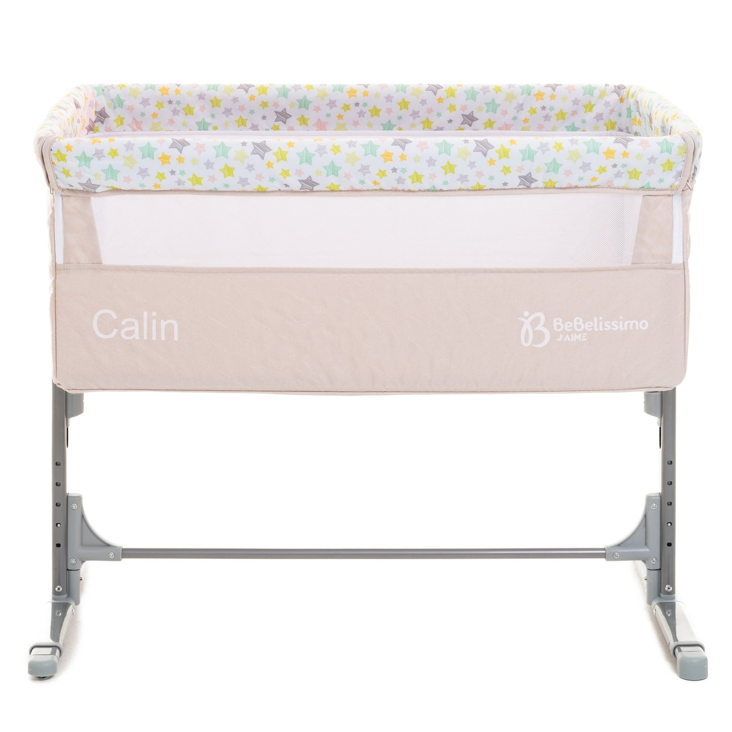 BEBELISSIMO - Lit Cododo - berceau bébé - lit bébé - Calin avec mobile musical - dès la naissannce - beige
