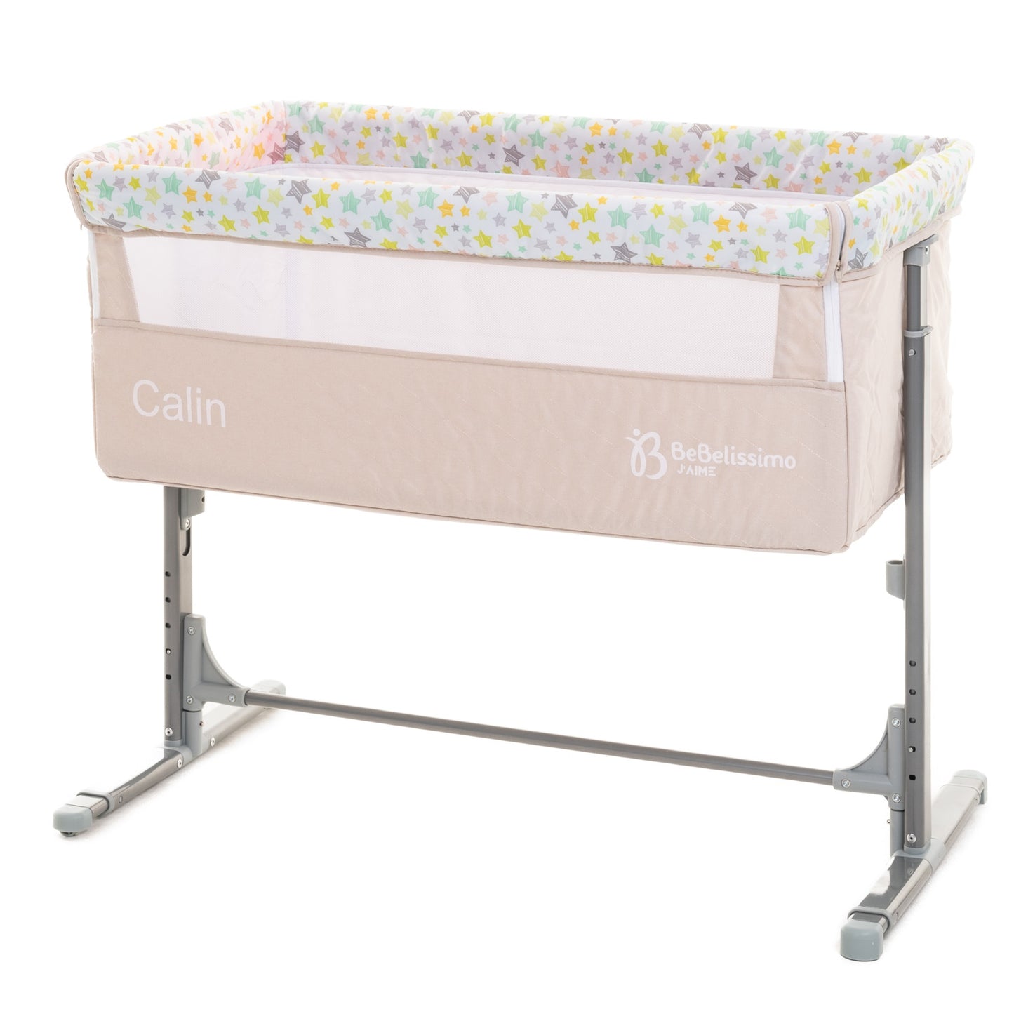BEBELISSIMO - Lit Cododo - berceau bébé - lit bébé - Calin avec mobile musical - dès la naissannce - beige