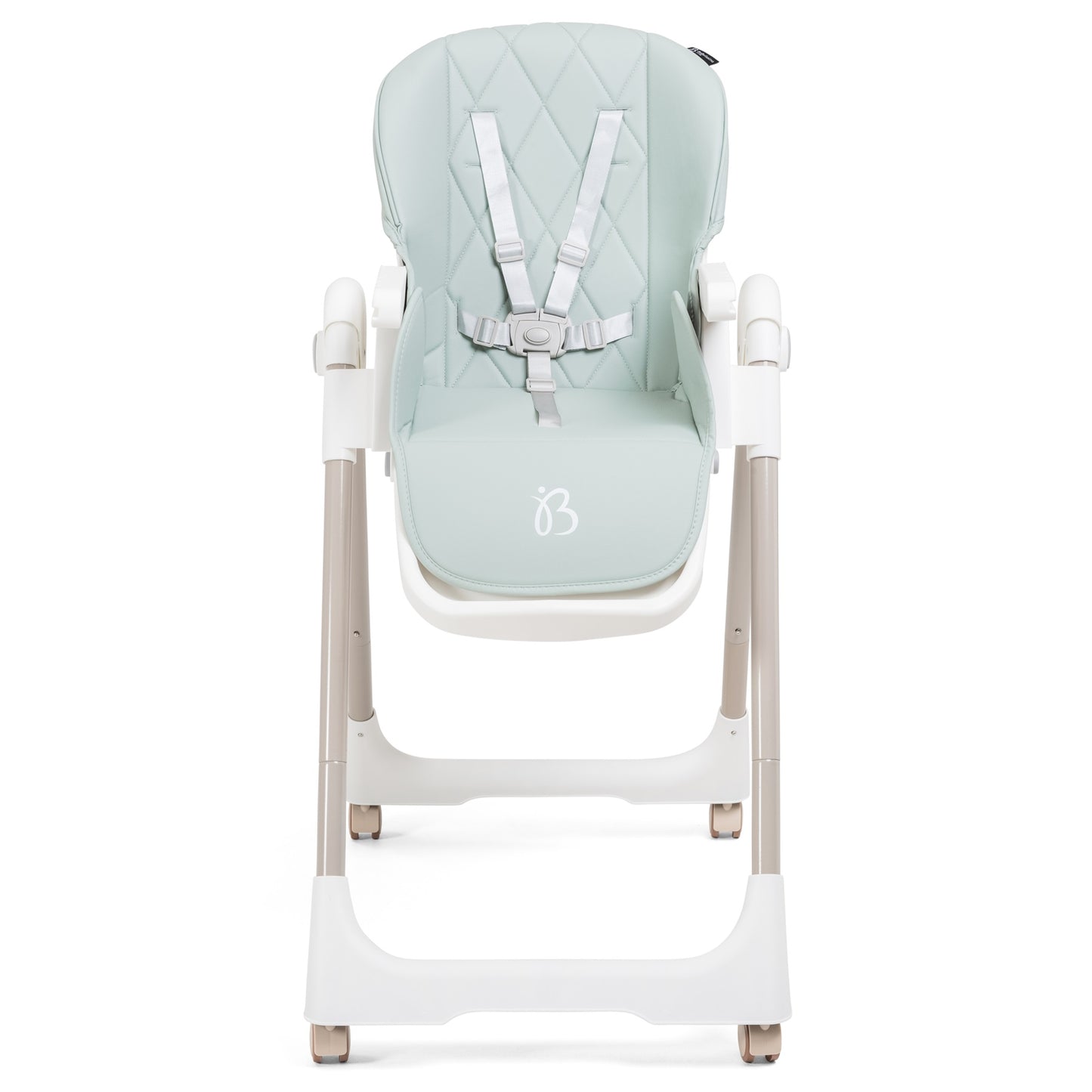 Bebelissimo - Chaise haute évolutive bébé - Pliable - Compacte - Réglable hauteur - De 6 mois à 3 ans (15kg) - vert