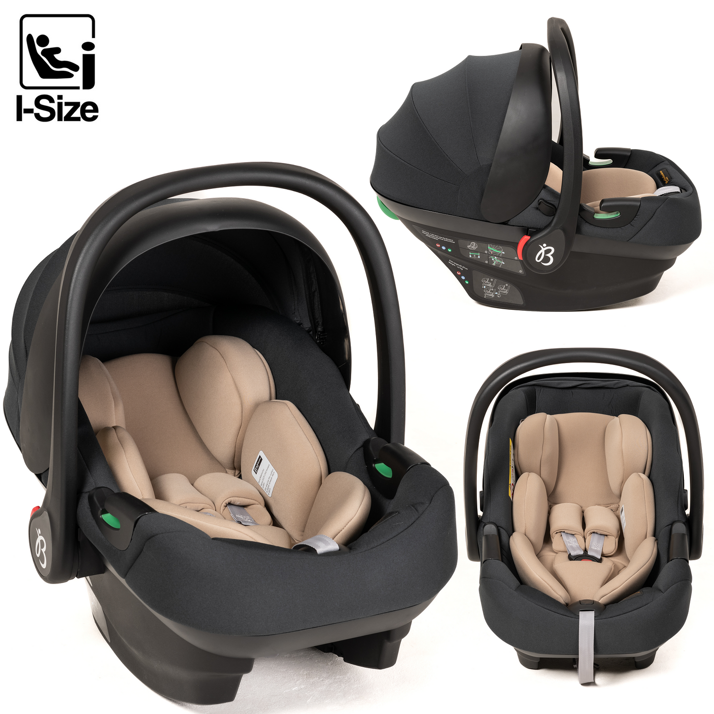 BEBELISSIMO - Siège auto bébé - Cosy CRIOS I-size - groupe 0+ - de 0 à 21kg - de 40 à 87cm - beige