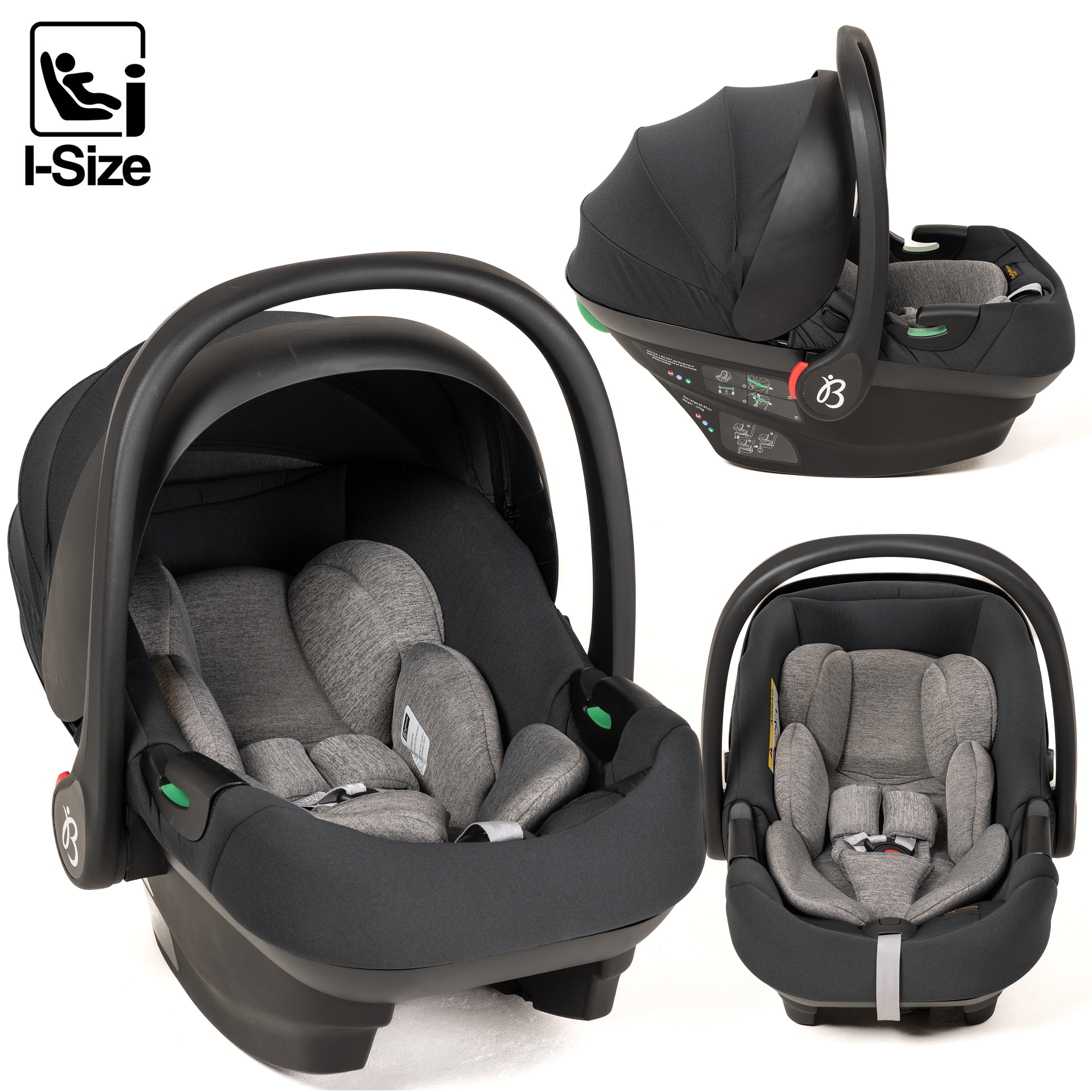 BEBELISSIMO - Siège auto bébé - Cosy CRIOS I-size - groupe 0+ - de 0 à 21kg  - de 40 à 87cm - gris