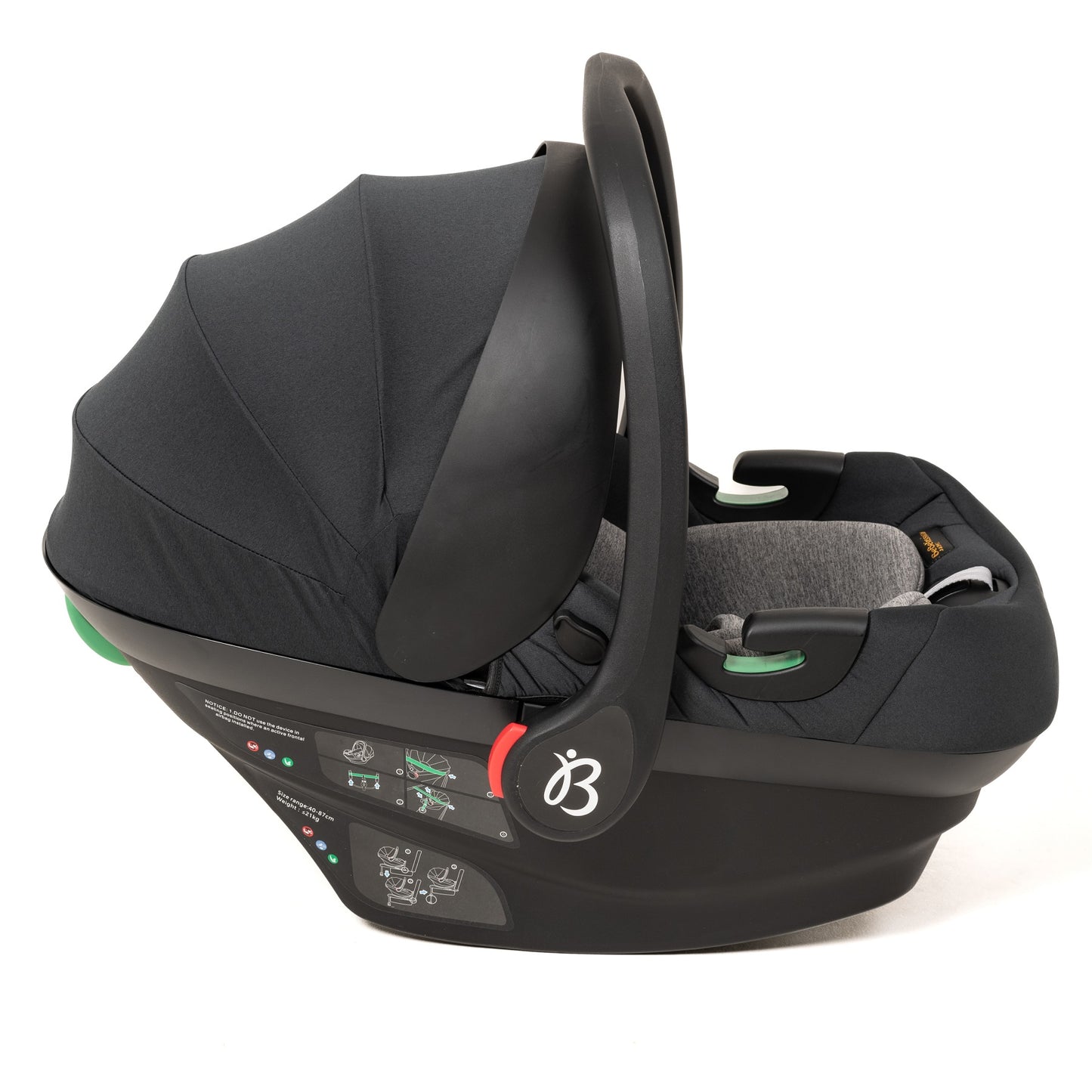 BEBELISSIMO - Siège auto bébé - Cosy CRIOS I-size - groupe 0+ - de 0 à 21kg - de 40 à 87cm - gris