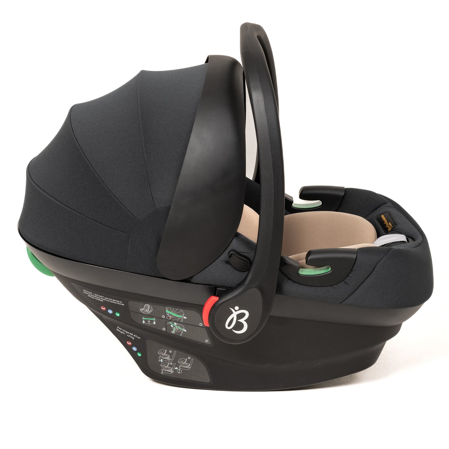 BEBELISSIMO - Siège auto bébé - Cosy CRIOS I-size - groupe 0+ - de 0 à 21kg - de 40 à 87cm - beige