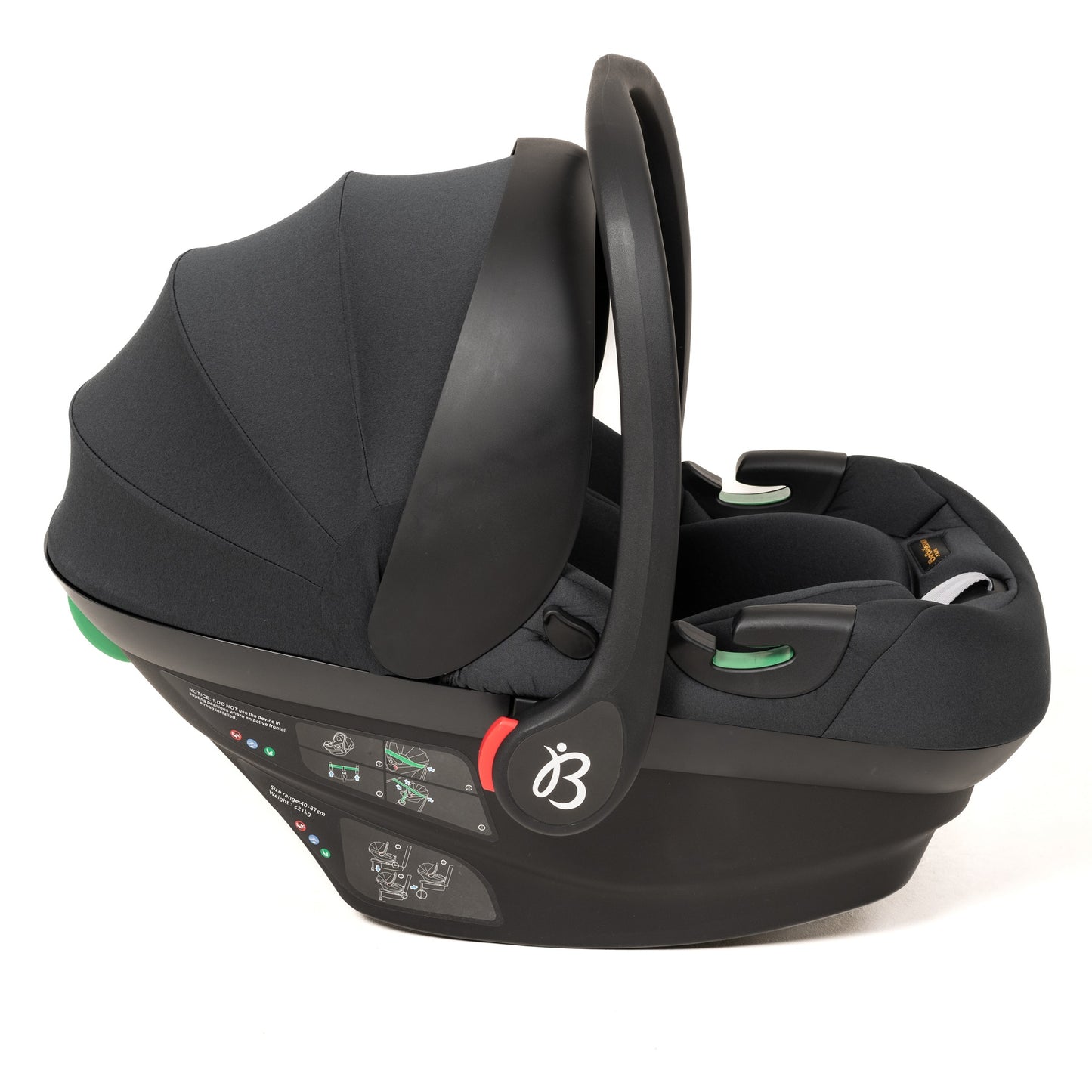 BEBELISSIMO - Siège auto bébé - Cosy CRIOS I-size - groupe 0+ - de 0 à 21kg - de 40 à 87cm - noir