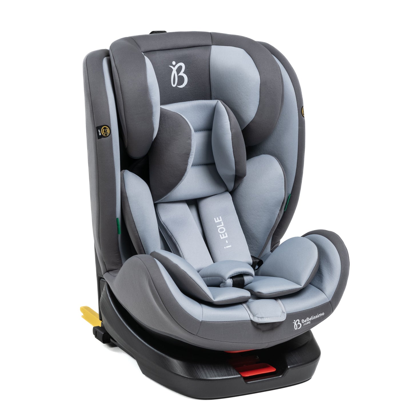 BEBELISSIMO - Siège auto Isofix - pivotant 360 ° - groupe 0+/1/2/3 - (0-36kg) - i-EOLE - gris
