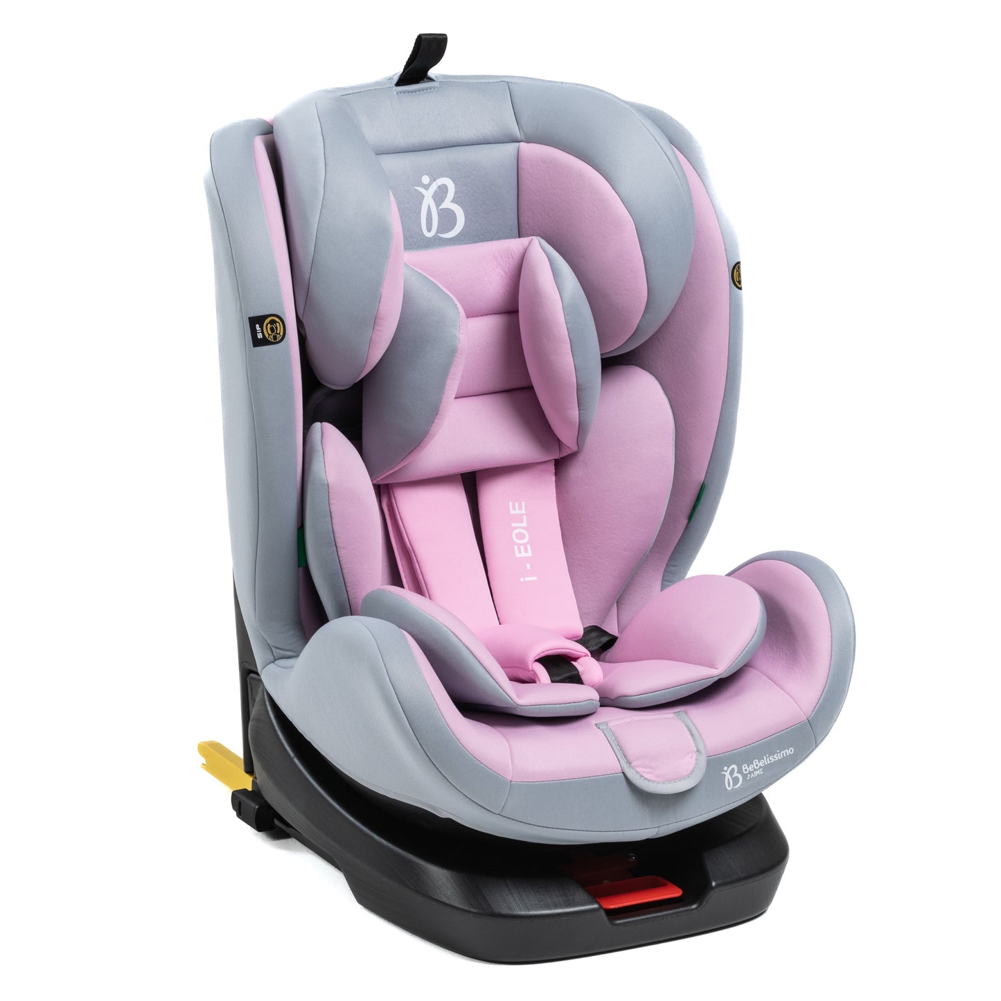 BEBELISSIMO - Siège auto Isofix - pivotant 360 ° - groupe 0+/1/2/3 - (0-36kg) - i-EOLE - rose