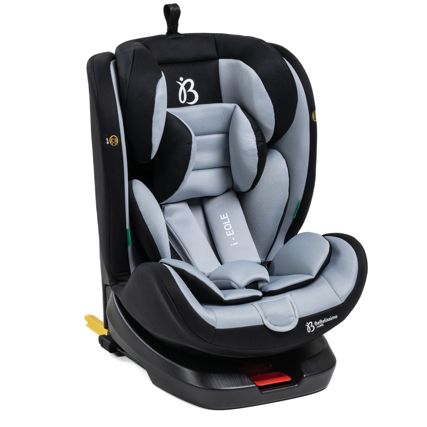 BEBELISSIMO - Siège auto Isofix - pivotant 360 ° - groupe 0+/1/2/3 - (0-36kg) - i-EOLE - gris/noir