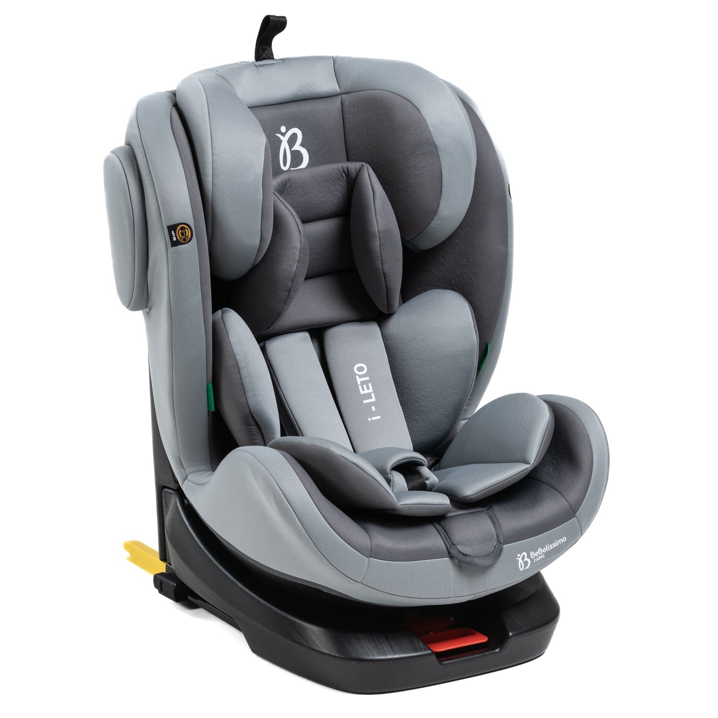 BEBELISSIMO - Siège auto Isofix - pivotant 360 ° - groupe 0+/1/2/3 - (0-36kg) - i-Leto - gris - protections latérales