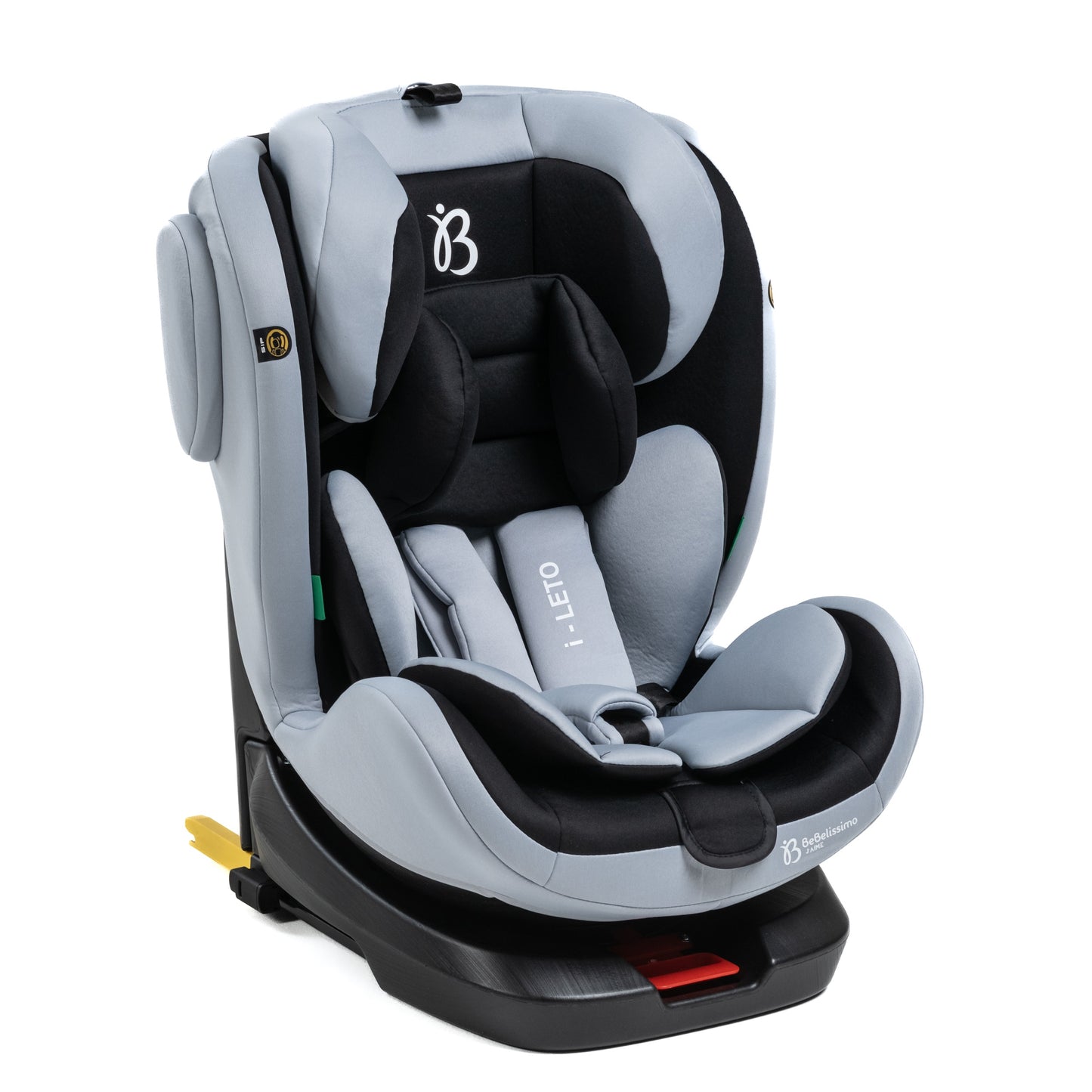 BEBELISSIMO - Siège auto Isofix - pivotant 360 ° - groupe 0+/1/2/3 - (0-36kg) - i-Leto - gris/noir - protections latérales