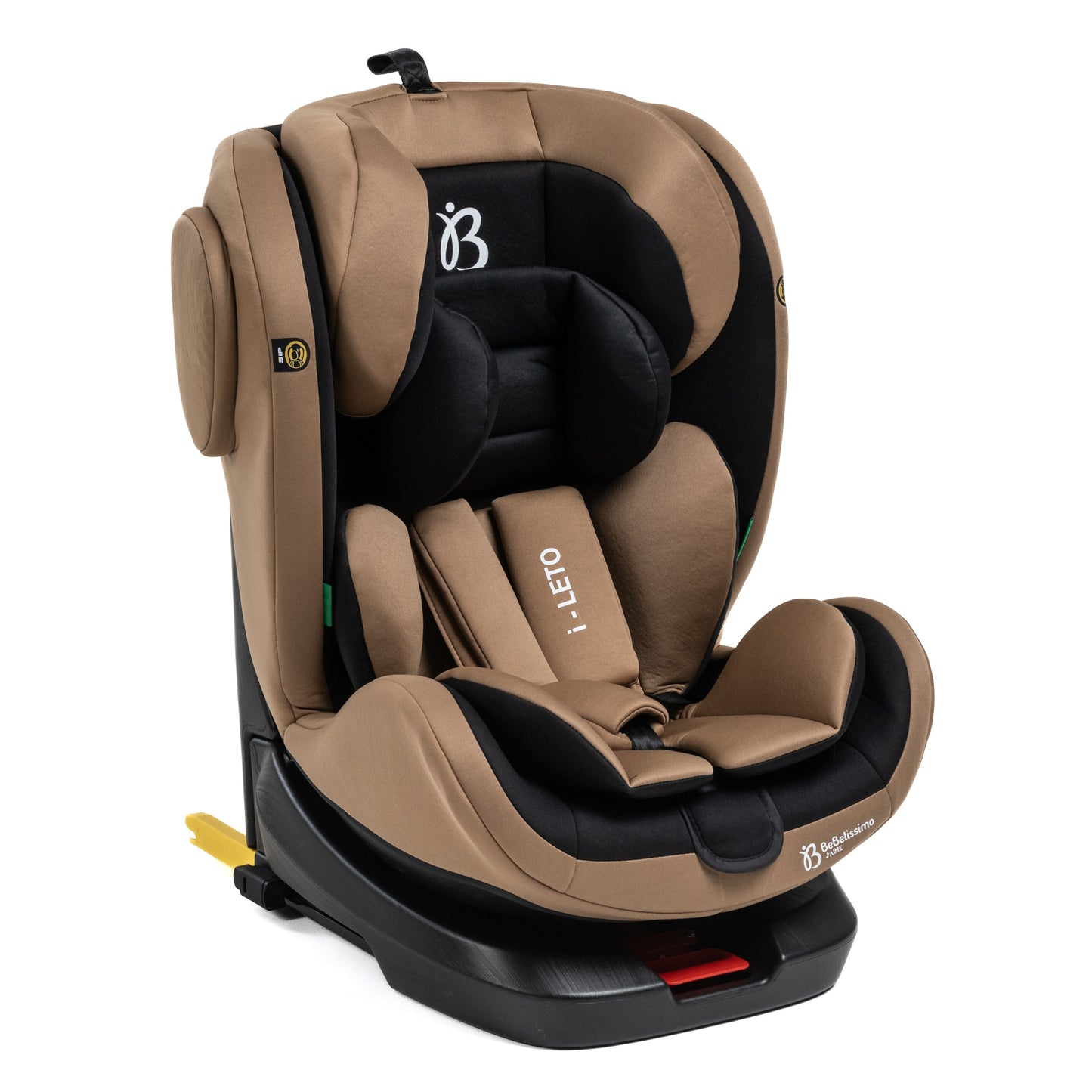 BEBELISSIMO - Siège auto Isofix - pivotant 360 ° - groupe 0+/1/2/3 - (0-36kg) - i-Leto - beige - protections latérales