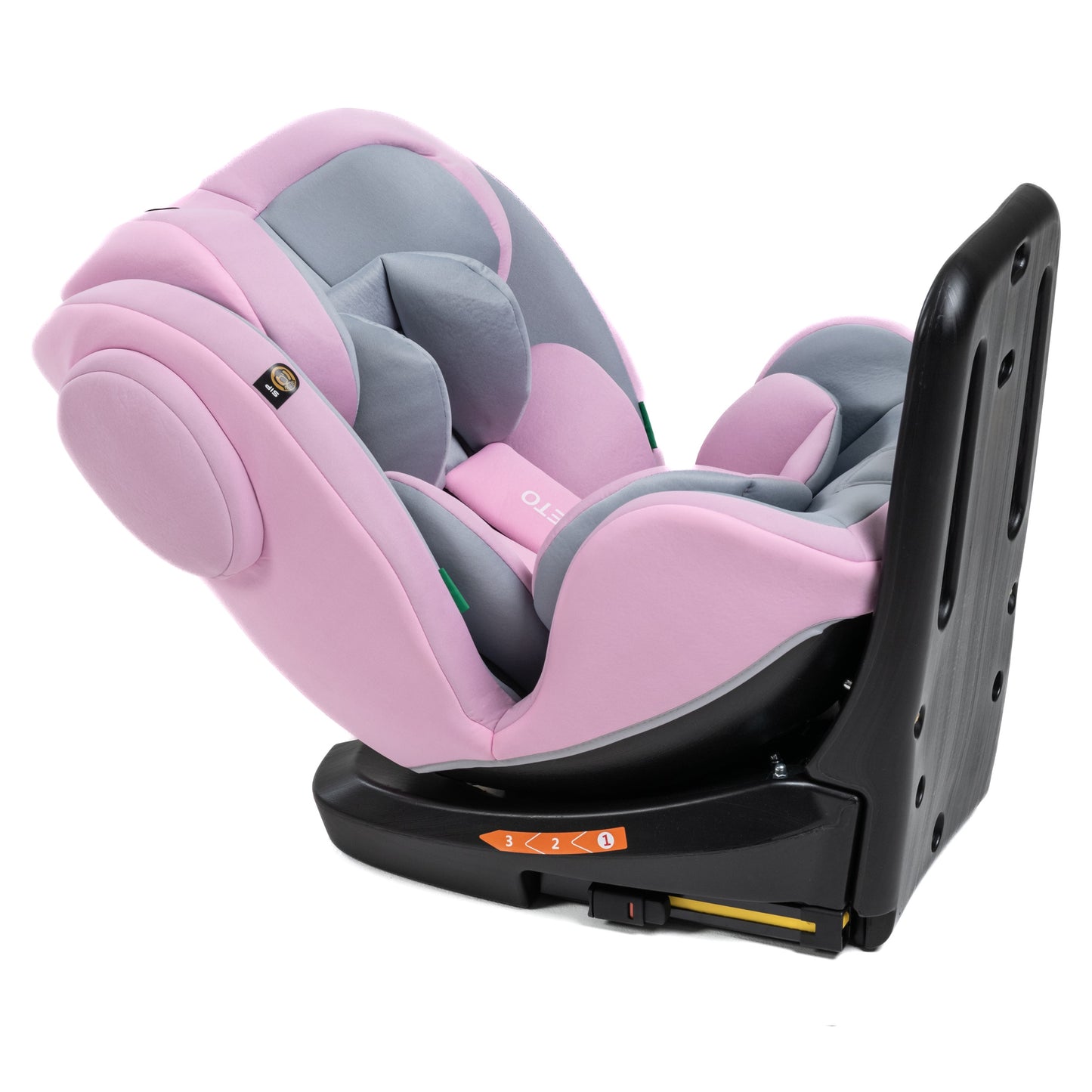 BEBELISSIMO - Siège auto Isofix - pivotant 360 ° - groupe 0+/1/2/3 - (0-36kg) - i-Leto - rose - protections latérales