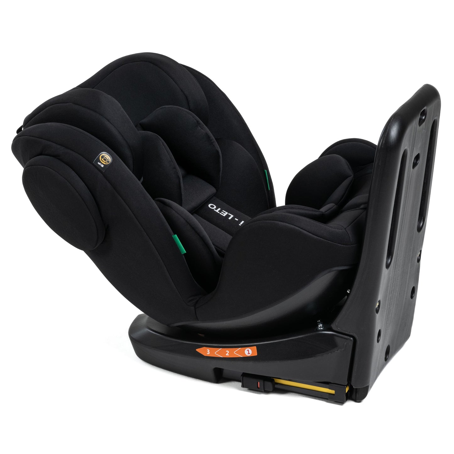 BEBELISSIMO - Siège auto Isofix - pivotant 360 ° - groupe 0+/1/2/3 - (0-36kg) - i-Leto - noir - protections latérales
