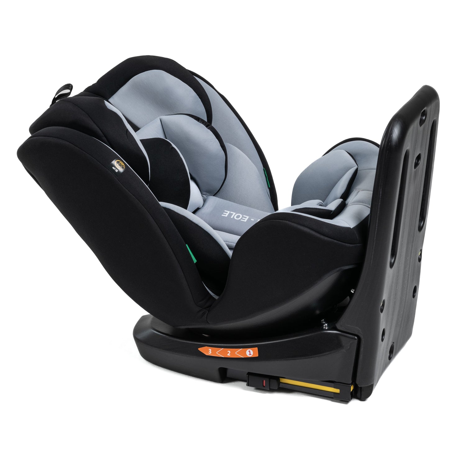 BEBELISSIMO - Siège auto Isofix - pivotant 360 ° - groupe 0+/1/2/3 - (0-36kg) - i-EOLE - gris/noir