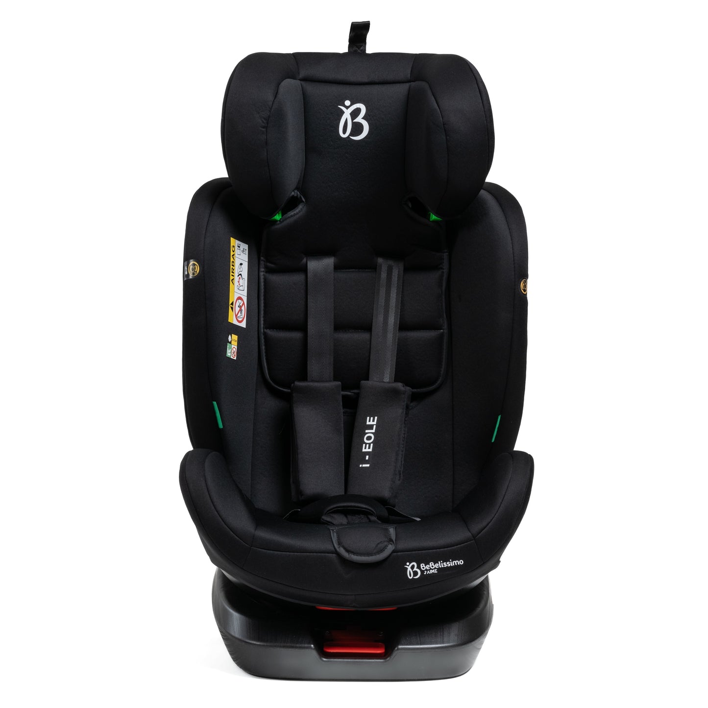 BEBELISSIMO - Siège auto Isofix - pivotant 360 ° - groupe 0+/1/2/3 - (0-36kg) - i-EOLE - noir