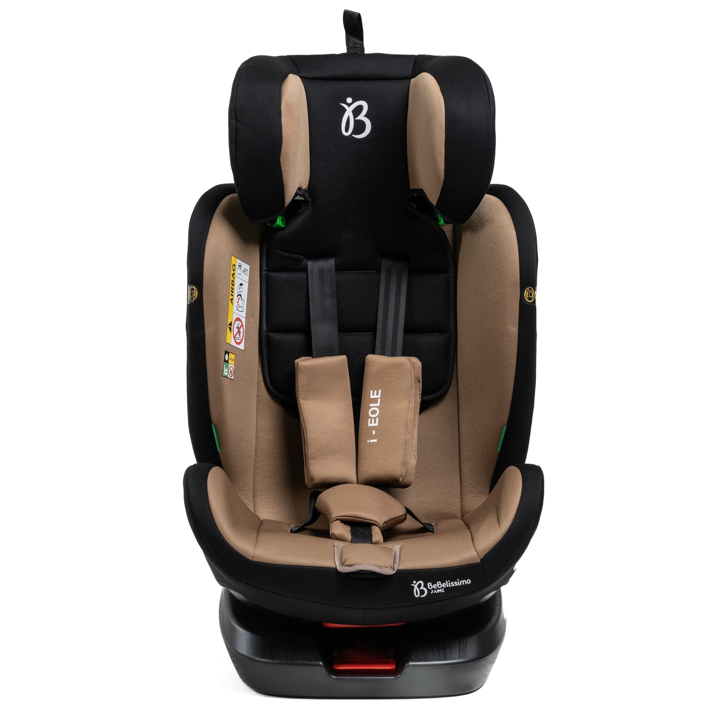 BEBELISSIMO - Siège auto Isofix - pivotant 360 ° - groupe 0+/1/2/3 - (0-36kg) - i-EOLE - beige