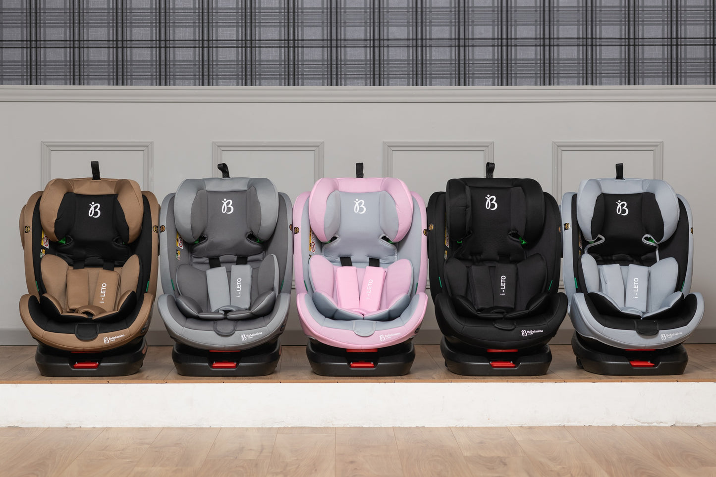 BEBELISSIMO - Siège auto Isofix - pivotant 360 ° - groupe 0+/1/2/3 - (0-36kg) - i-EOLE - noir