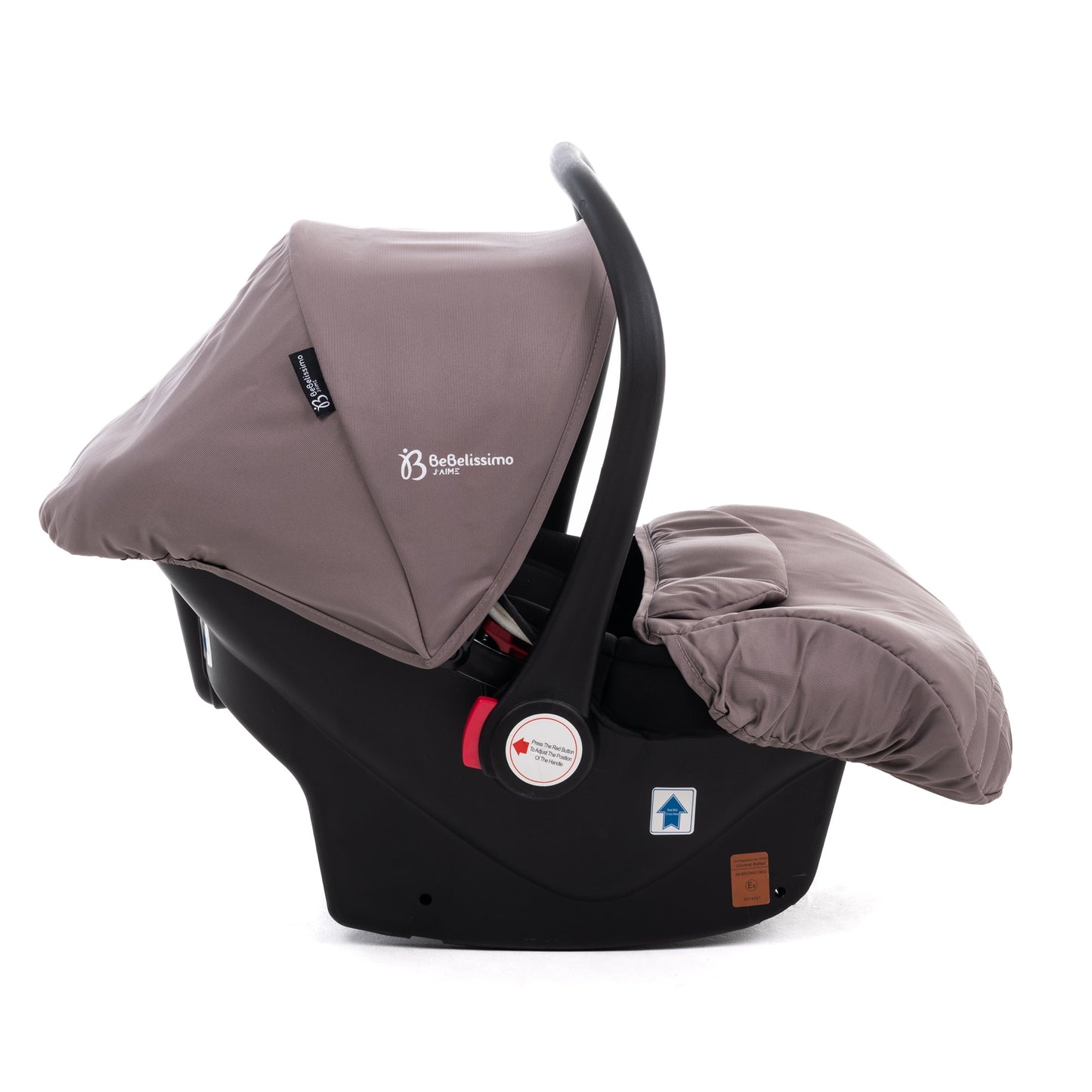 BEBELISSIMO - Poussette combinée trio 3 en 1 - siège auto 0m – nacelle – dès la naissance – jusqu’à 22kg – Victoire I-Size - beige