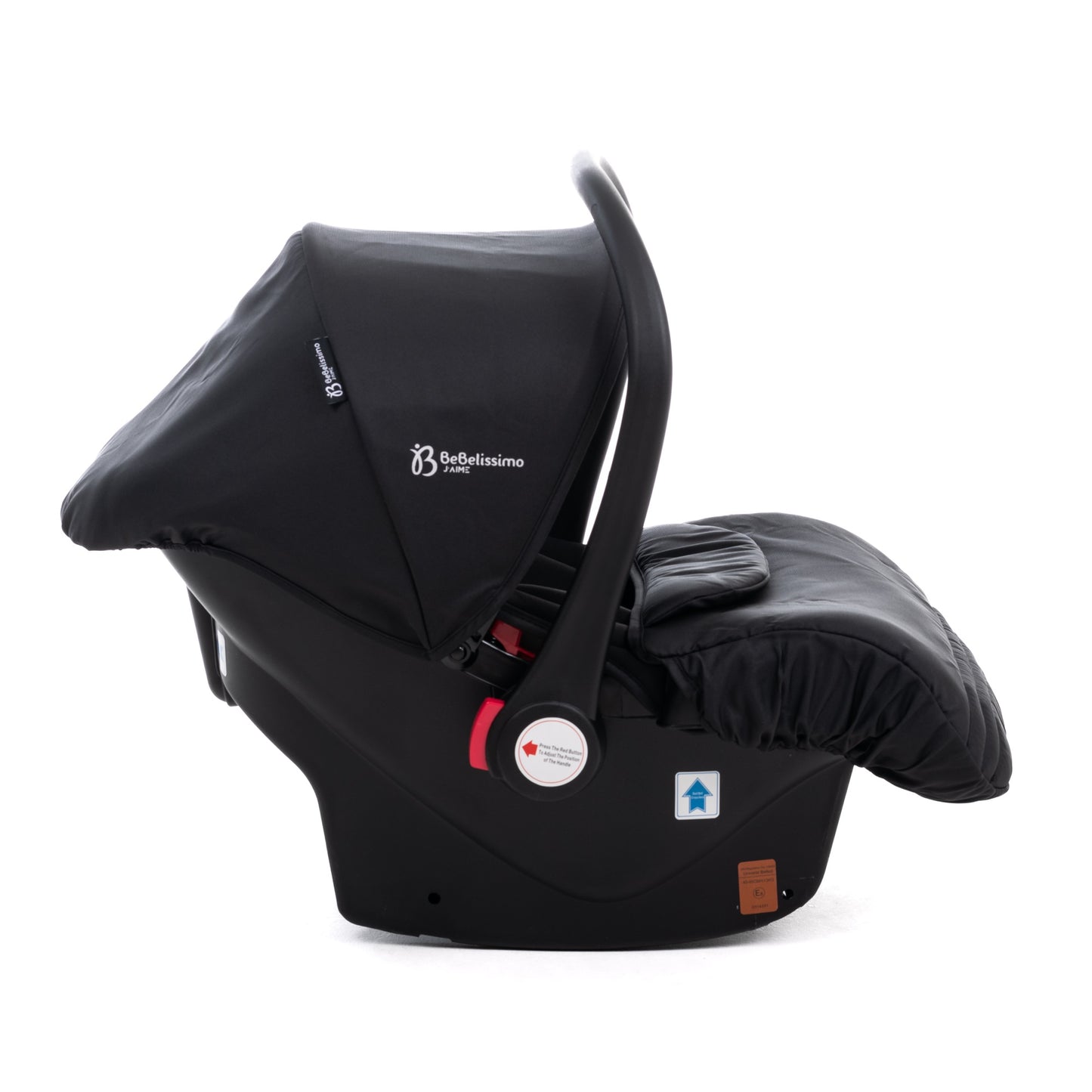 BEBELISSIMO - Poussette combinée trio 3 en 1 - siège auto 0m – nacelle – dès la naissance – jusqu’à 22kg – Victoire I-Size - gold