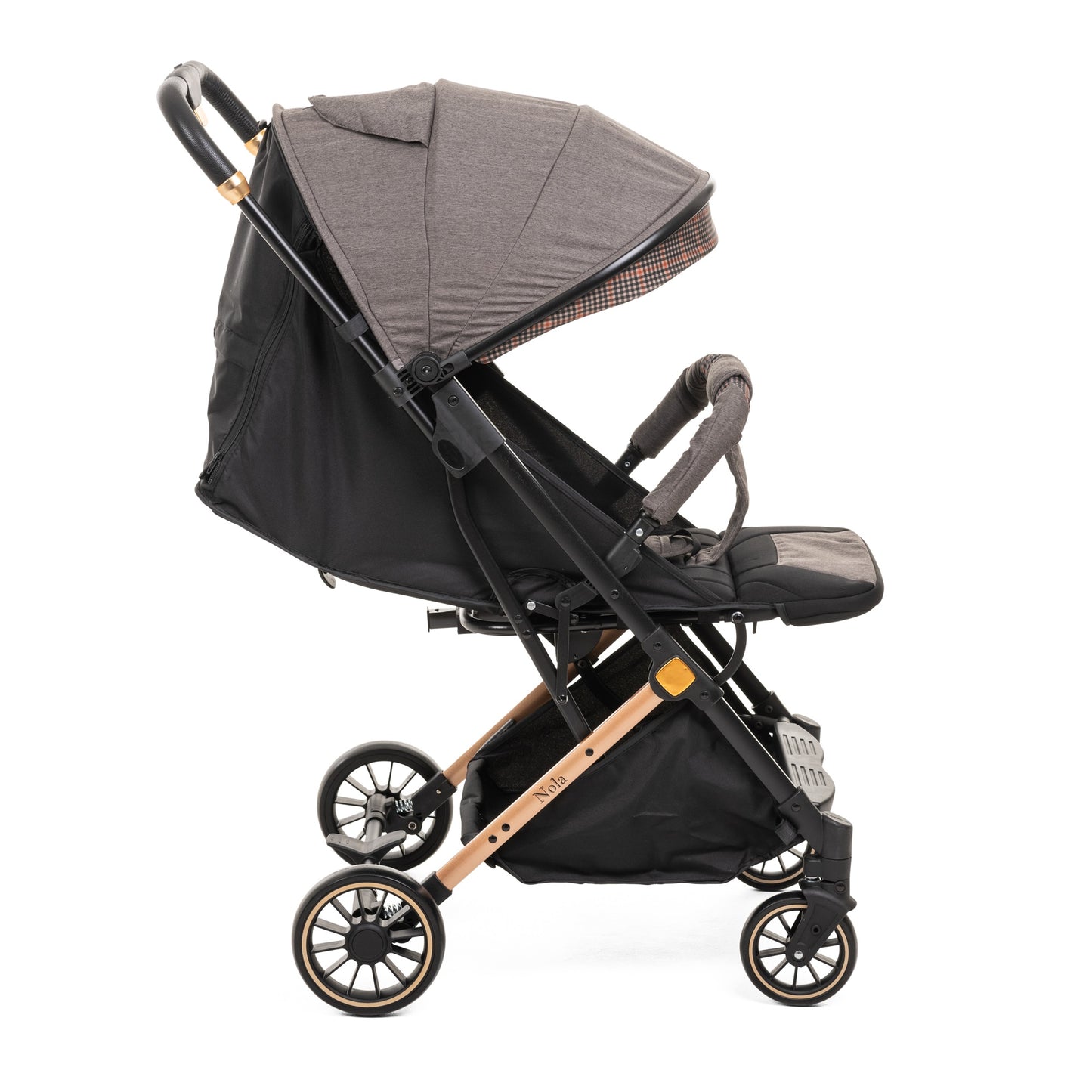 Bebelissimo - Poussette bébé Citadine Ultra Compacte - De 0 à 36 mois - Nola - gris