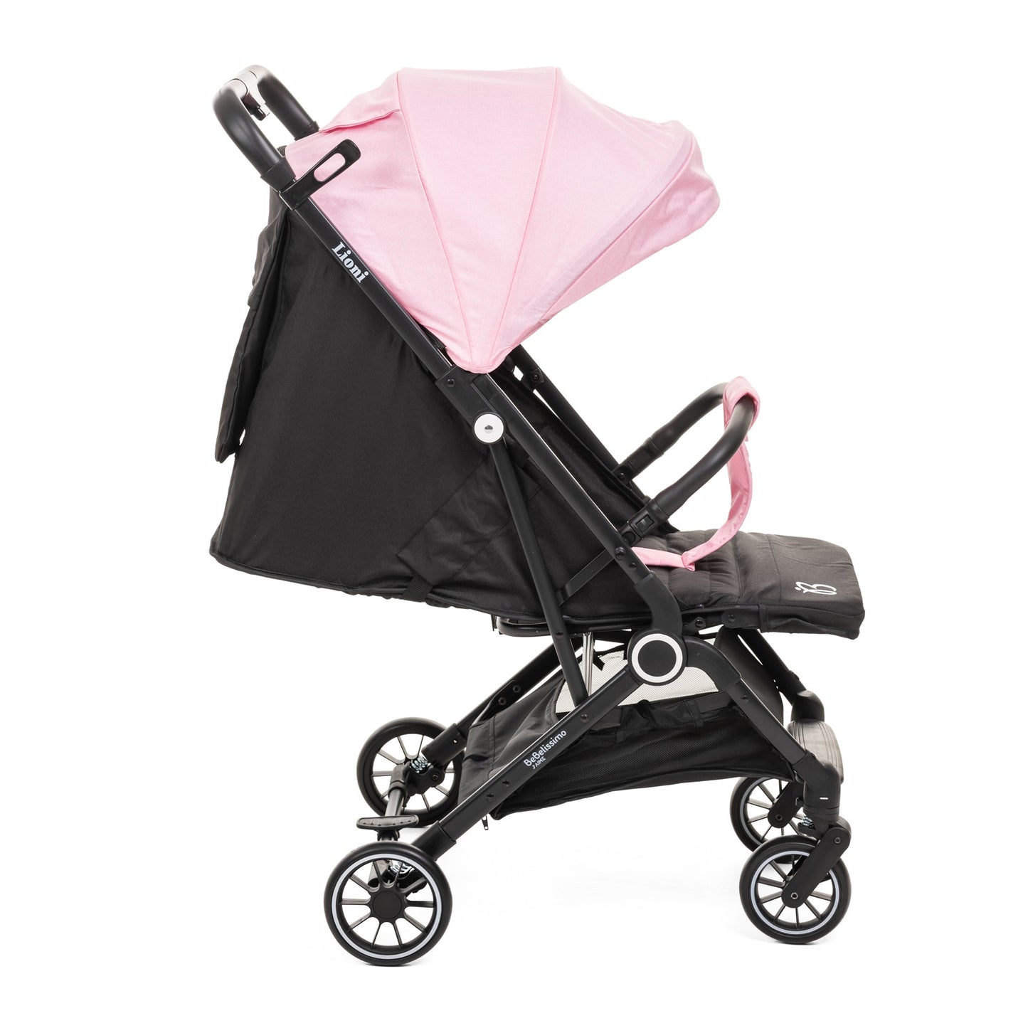 Bebelissimo - Poussette bébé Citadine Ultra Compacte - De 0 à 36 mois - Lioni -0-22kg - Rose
