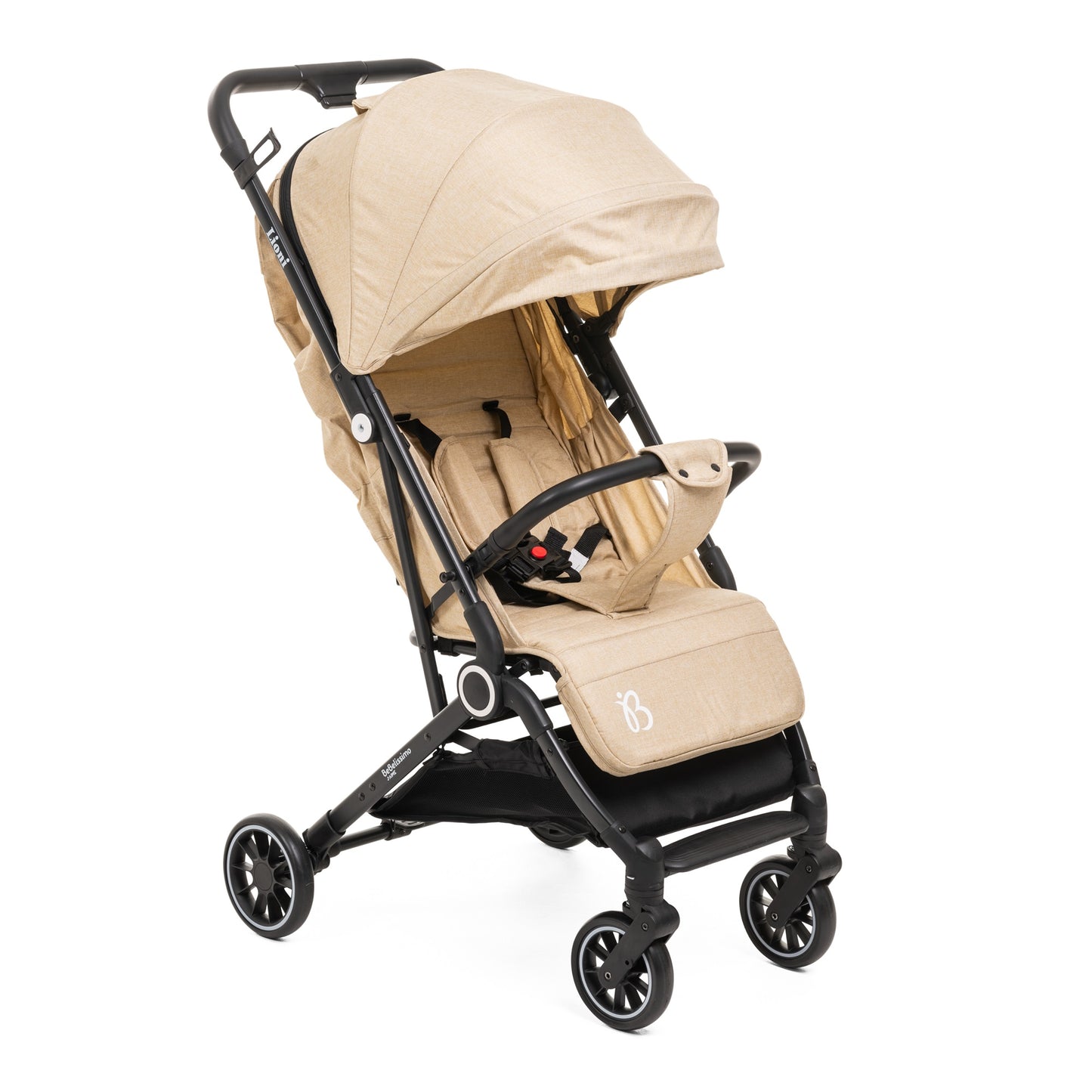 Bebelissimo - Poussette bébé Citadine Ultra Compacte - De 0 à 36 mois - Lioni -0-22kg - beige