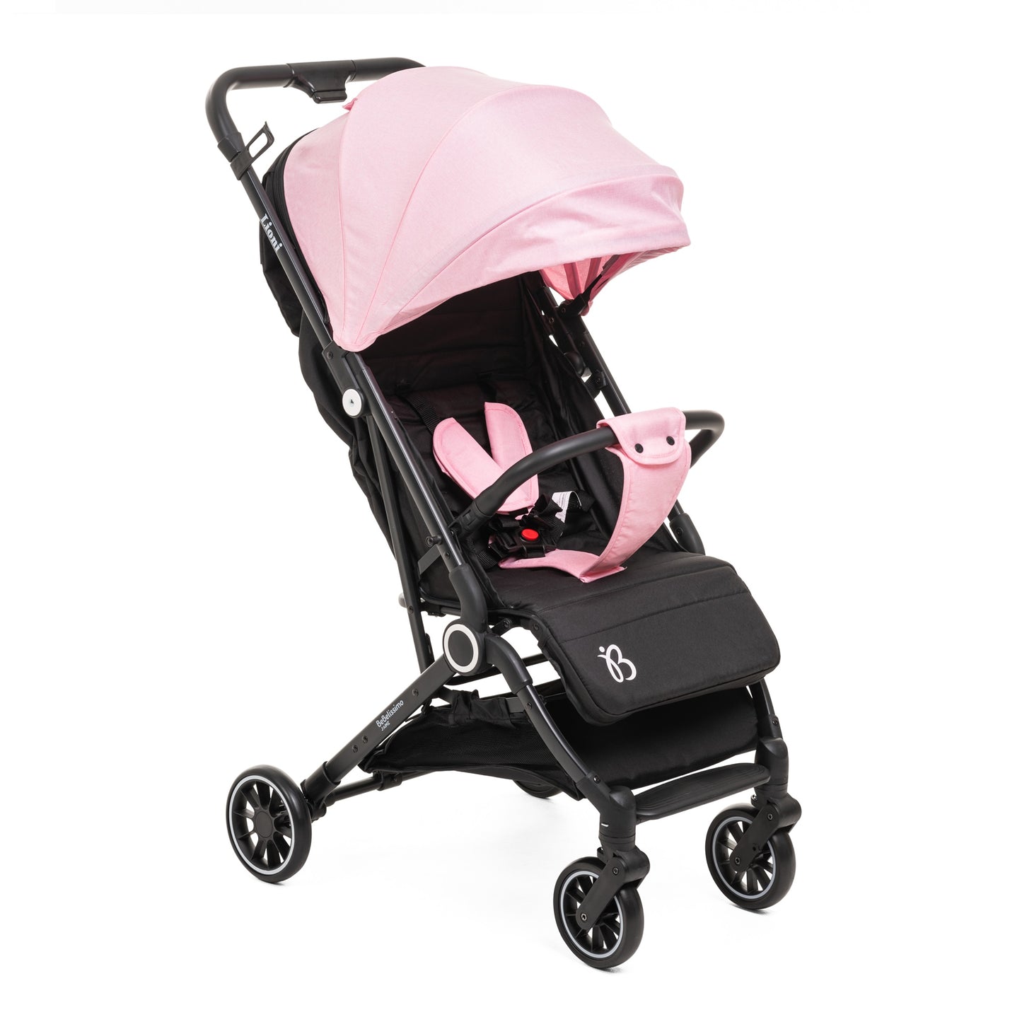 Bebelissimo - Poussette bébé Citadine Ultra Compacte - De 0 à 36 mois - Lioni -0-22kg - Rose
