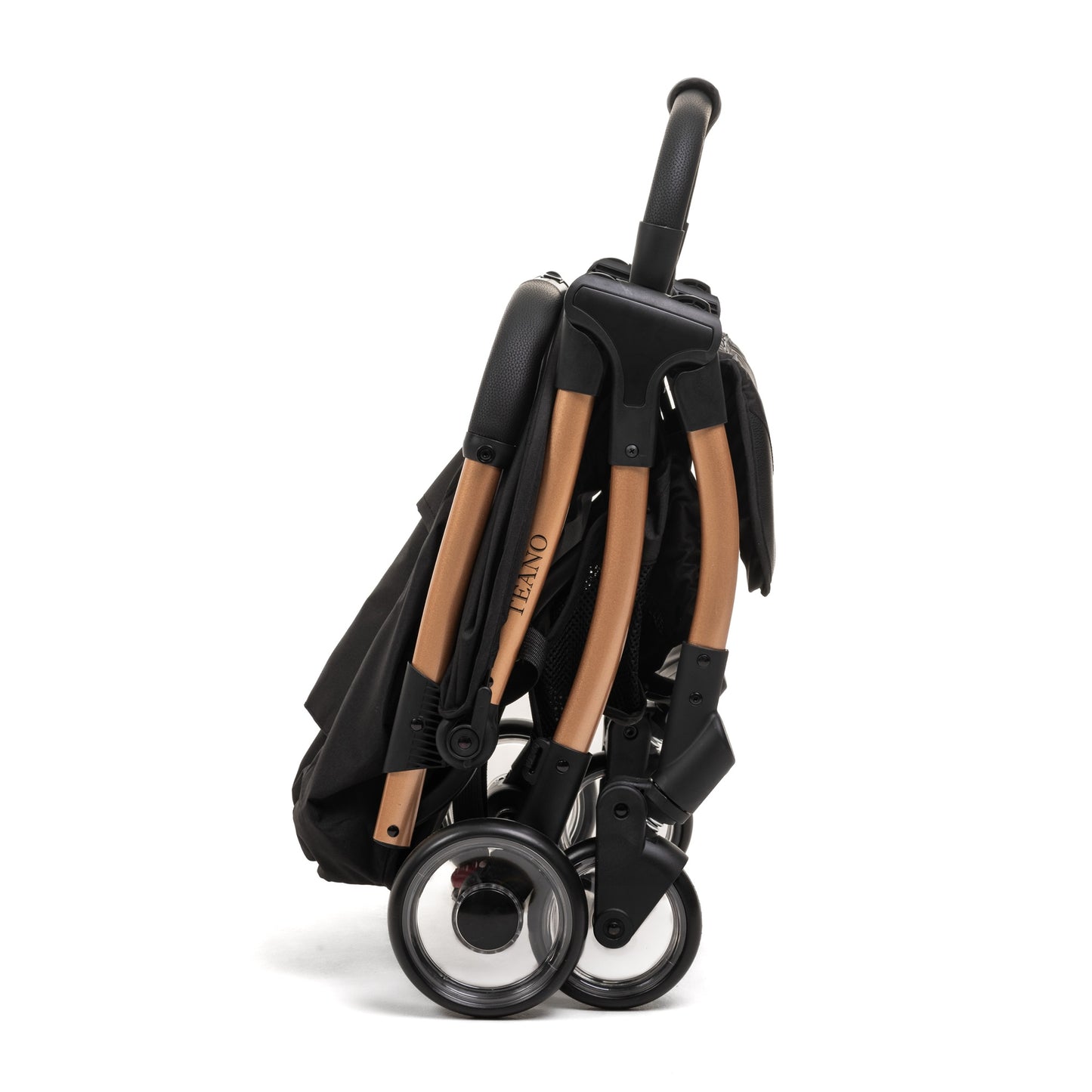 Bebelissimo - Poussette bébé Citadine Ultra Compacte - De 0 à 36 mois - Teano - noir