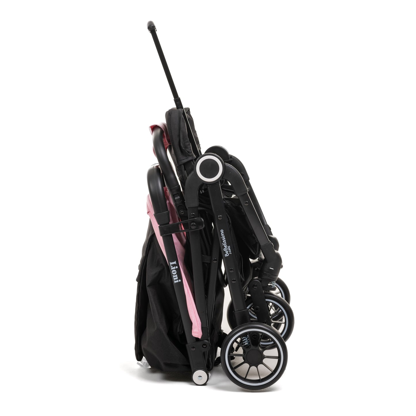 Bebelissimo - Poussette bébé Citadine Ultra Compacte - De 0 à 36 mois - Lioni -0-22kg - Rose
