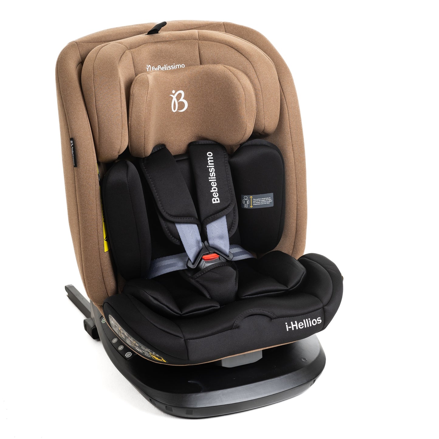BEBELISSIMO - Siège auto Isofix - pivotant 360 ° - groupe 0+/1/2/3 - (0-36kg) - Hellios - beige / noir