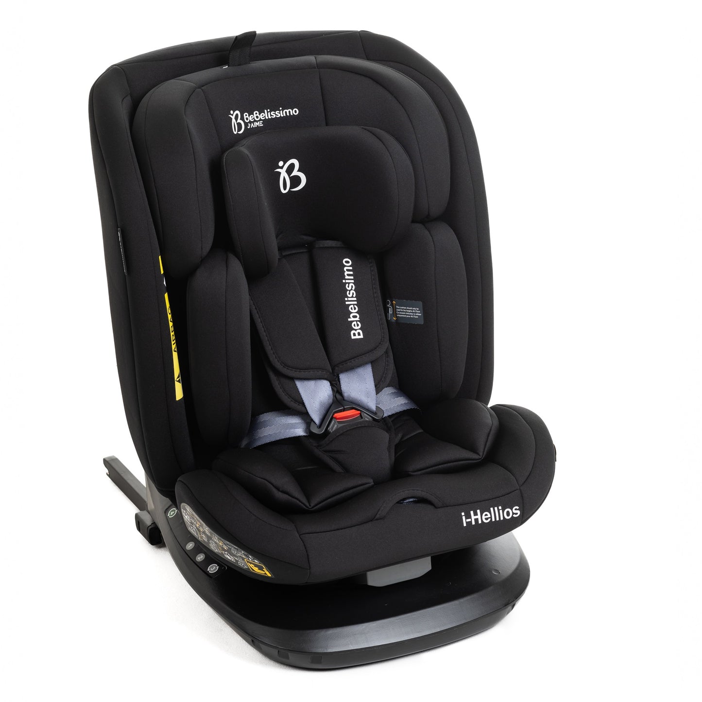BEBELISSIMO - Siège auto Isofix - pivotant 360 °- groupe 0+/1/2/3 - (0-36kg) - Hellios - noir /noir