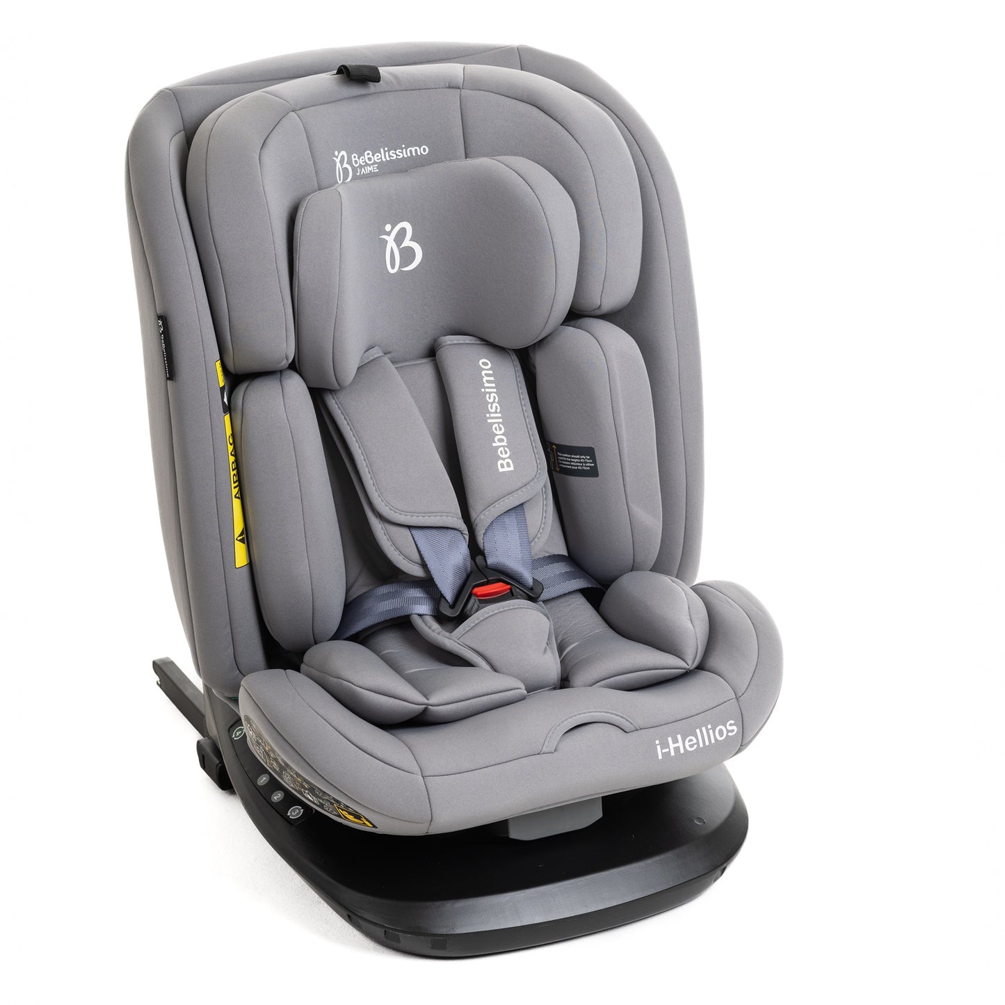 BEBELISSIMO - Siège auto Isofix - pivotant 360 ° - groupe 0+/1/2/3 - (0-36kg)- Hellios - gray /gray
