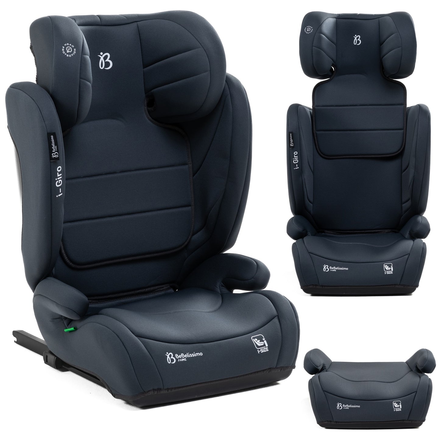 BEBELISSIMO - Siège auto Isofix I-size - 100 -150cm - i- Giro - gris foncé