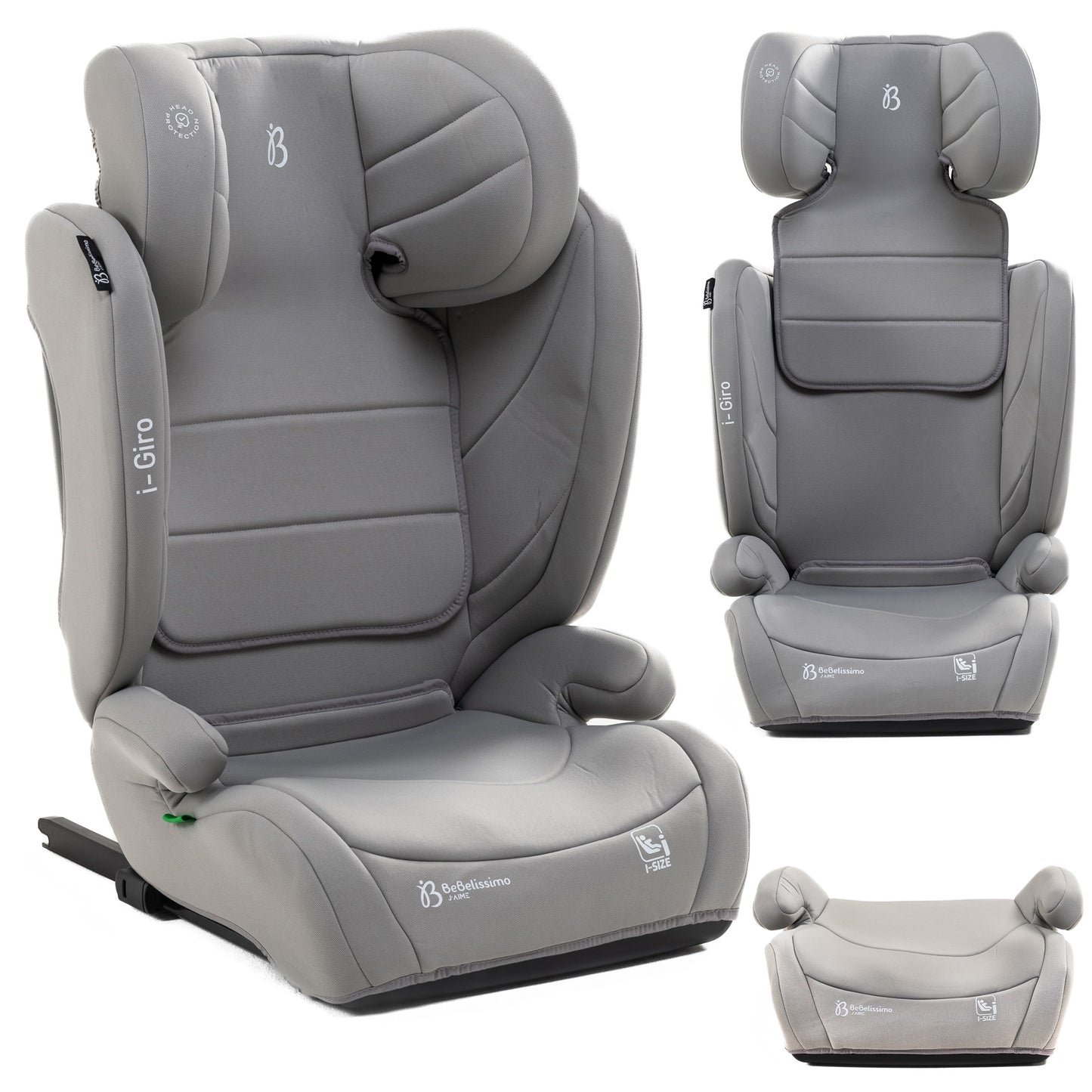 BEBELISSIMO - Siège auto Isofix I-size - 100 -150cm - i- Giro - gris claire