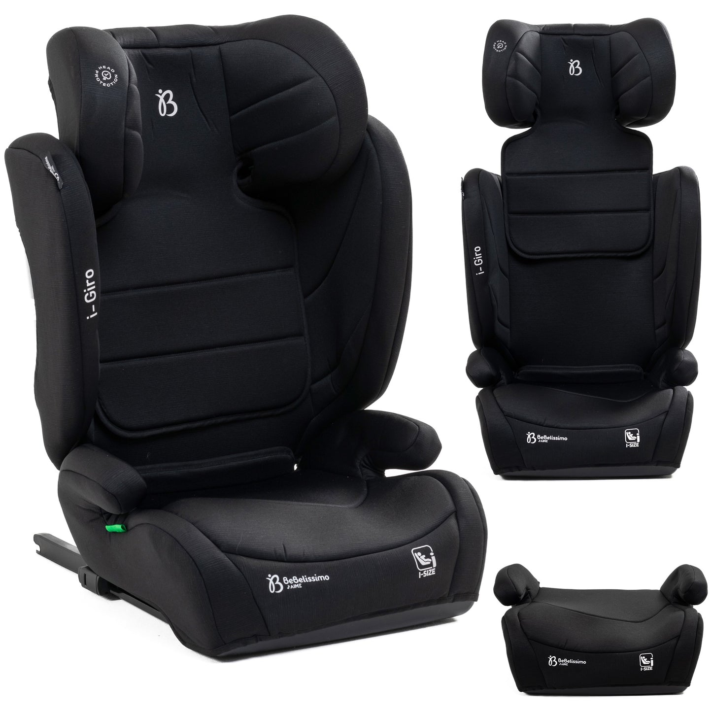 BEBELISSIMO - Siège auto Isofix I-size - 100 -150cm - i- Giro - noir