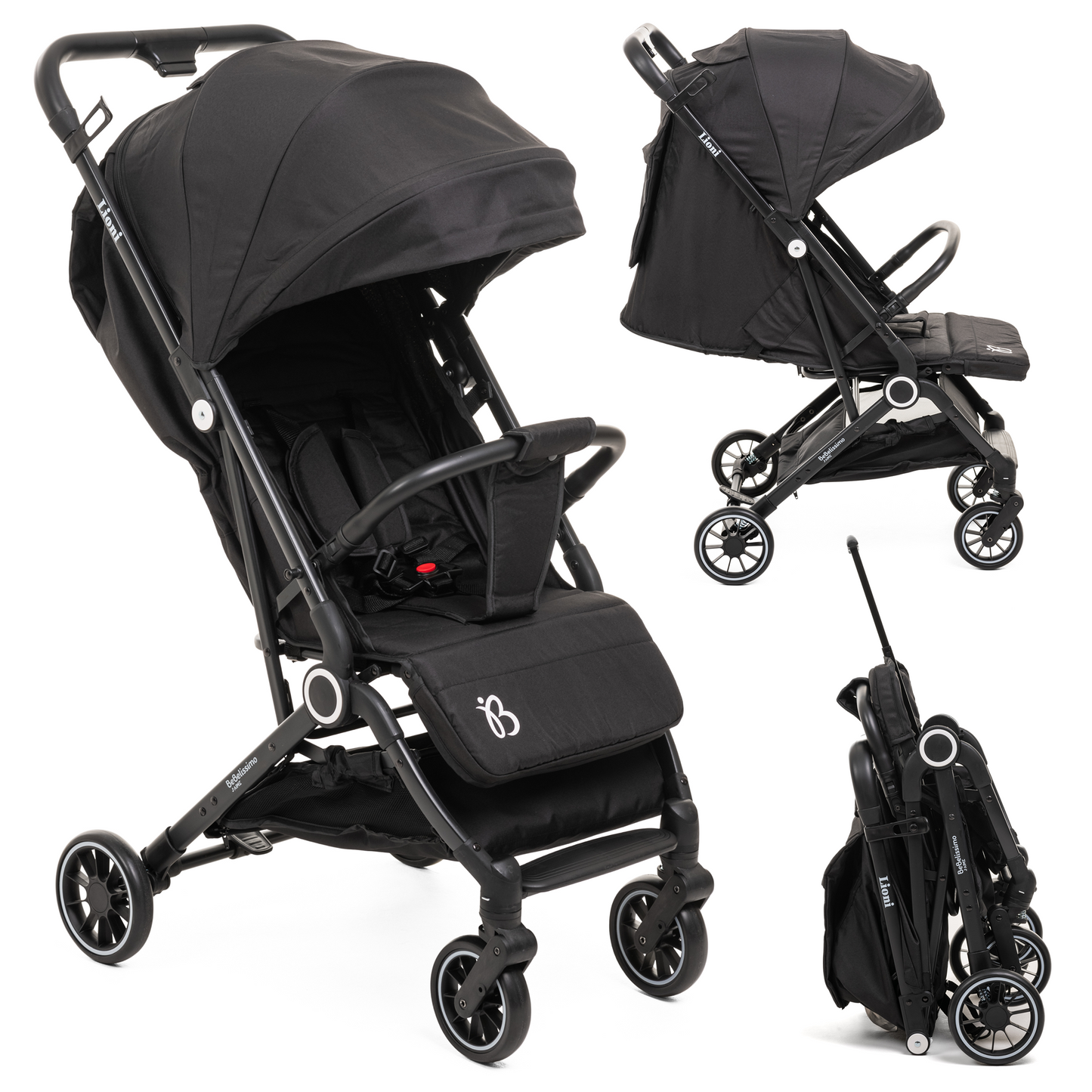 Bebelissimo - Poussette bébé Citadine Ultra Compacte - De 0 à 36 mois - Lioni -0-22kg - Gold
