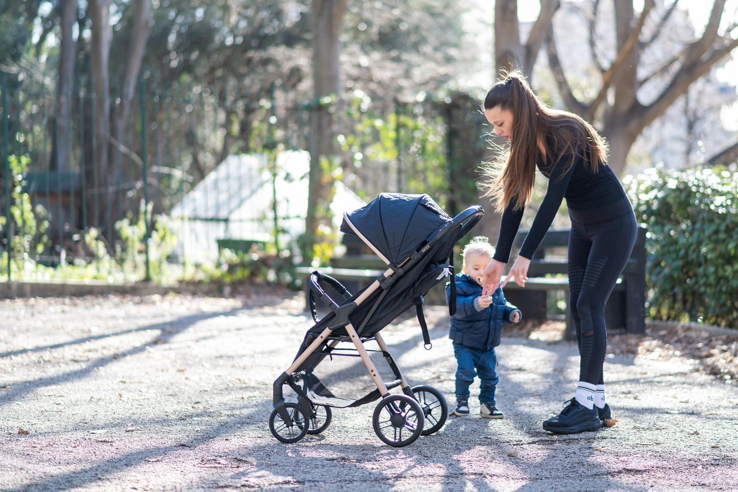 Bebelissimo - Poussette Bébé Canne Ultra Compacte – Légère – Pliage à Une Main – Noix - vert