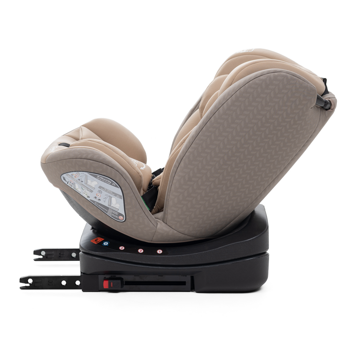 Bebelissimo - Siège auto Isofix - pivontant 360 ° - 40-150 cm -  0-36kg  i- COMO beige