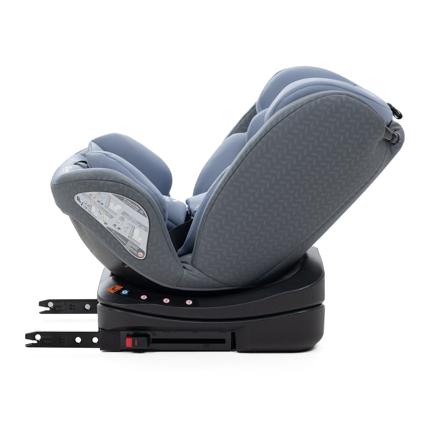 Bebelissimo - Siège auto Isofix - pivontant 360 ° - 40-150 cm -  0-36kg  i- COMO gris