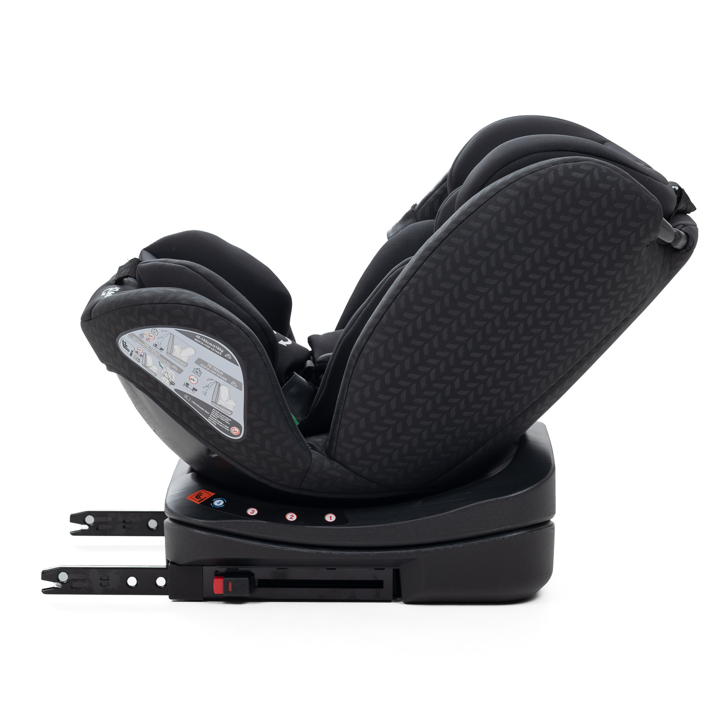Bebelissimo - Siège auto Isofix - pivontant 360 ° - 40-150 cm -  0-36kg  i- COMO noir
