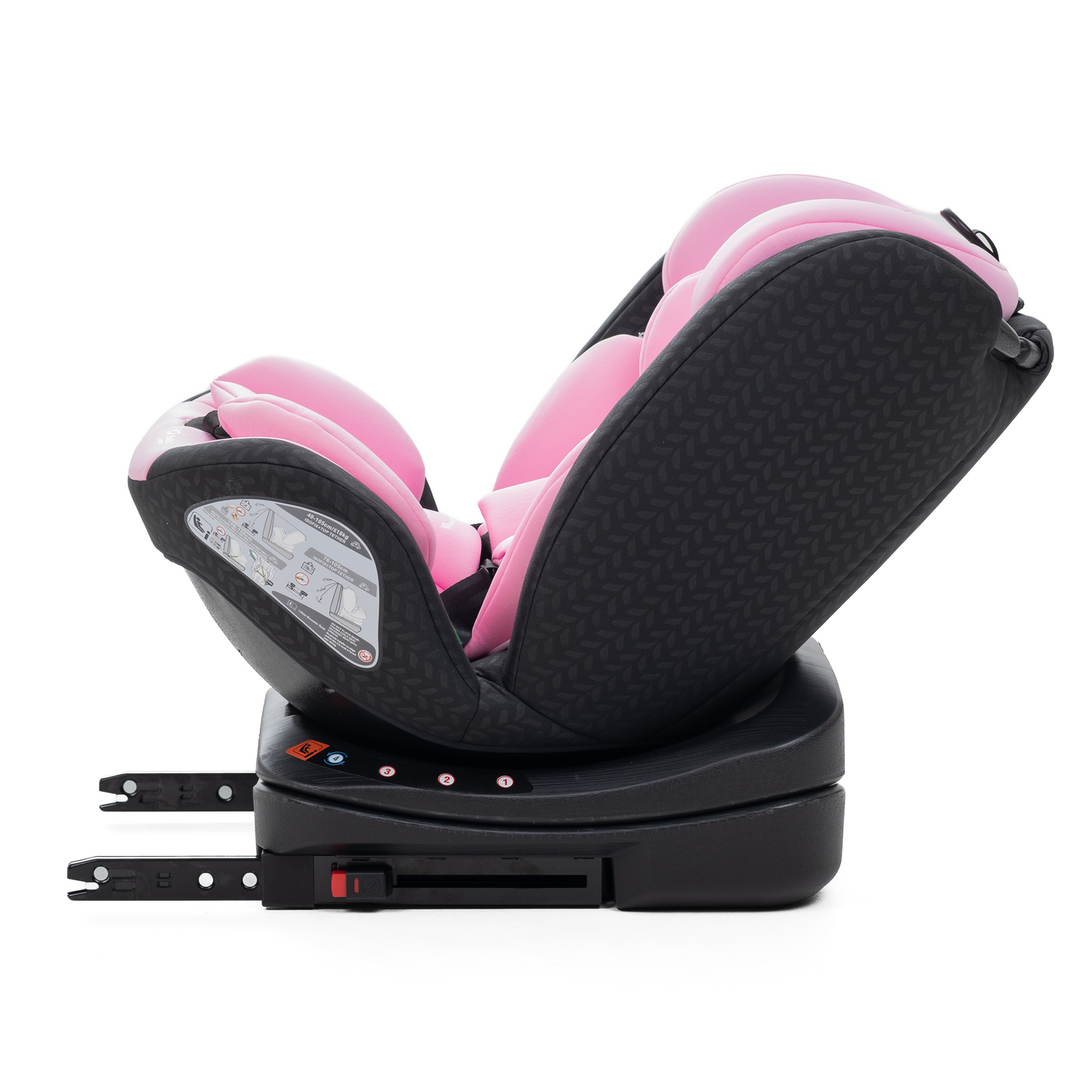 Bebelissimo - Siège auto Isofix - pivontant 360 ° - 40-150 cm -  0-36kg  i- COMO rose