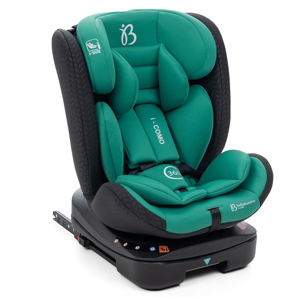 Bebelissimo - Siège auto Isofix - pivontant 360 ° - 40-150 cm -  0-36kg  i- COMO vert