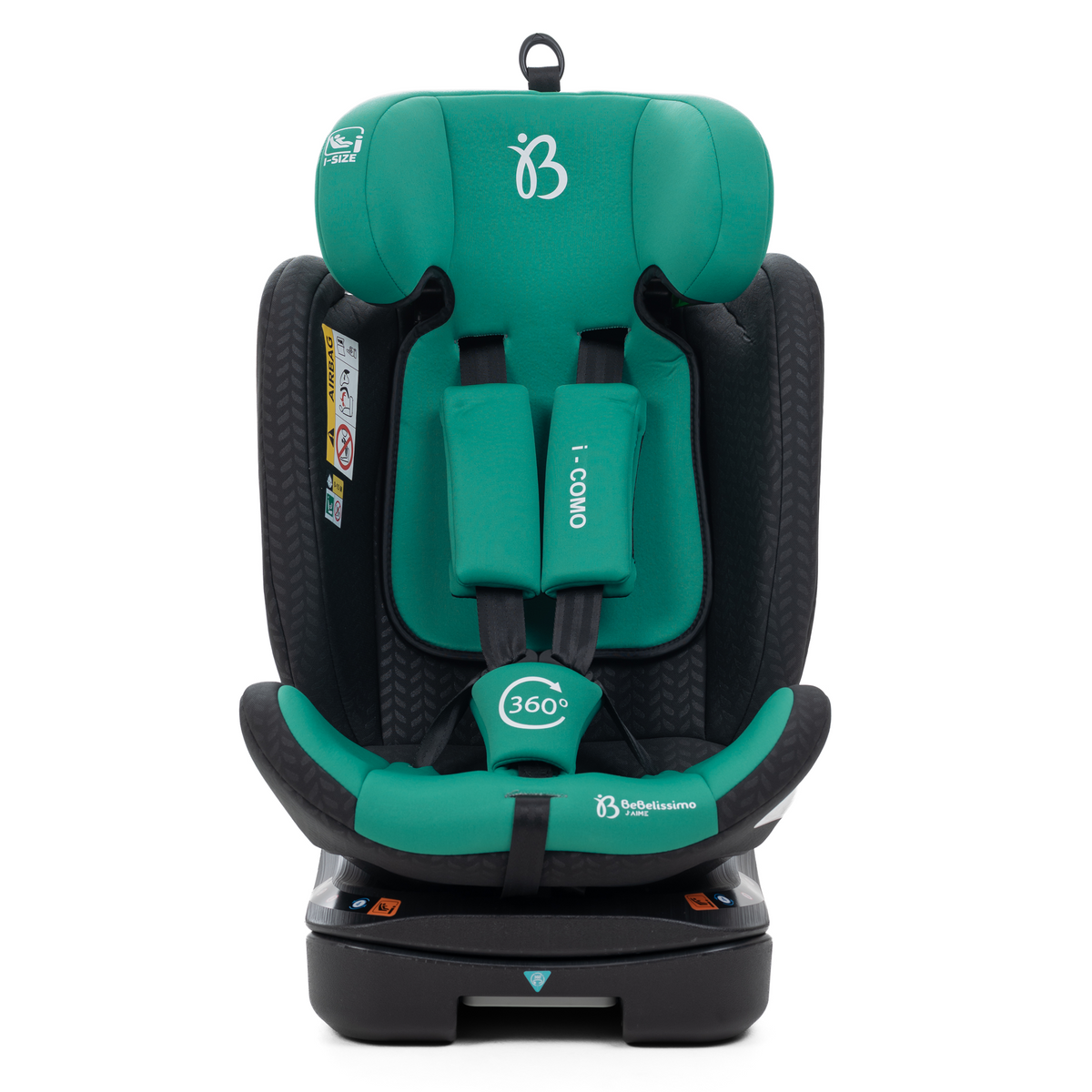 Bebelissimo - Siège auto Isofix - pivontant 360 ° - 40-150 cm -  0-36kg  i- COMO vert