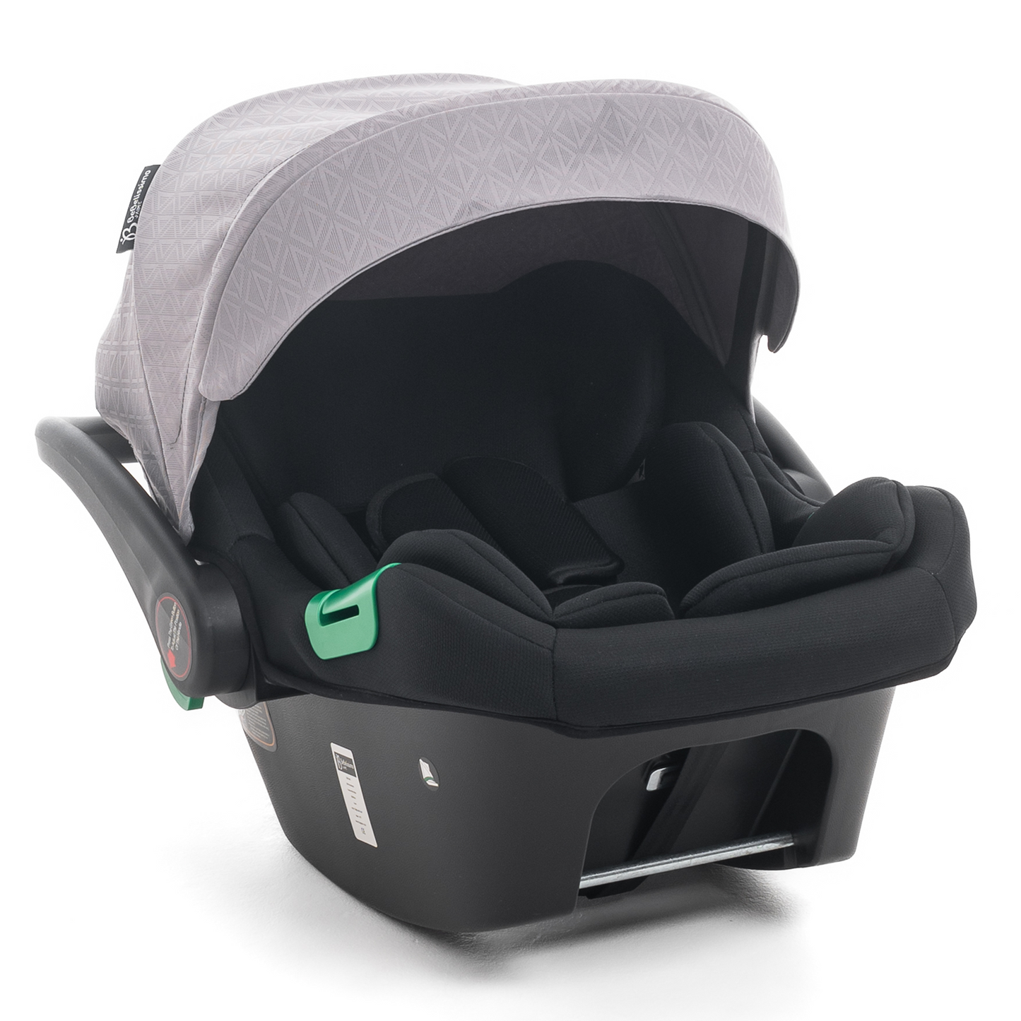 BEBELISSIMO - Poussette combinée duo 2 en 1 - siège auto 0+ Lioni – dès la naissance – jusqu’à 22kg - gris
