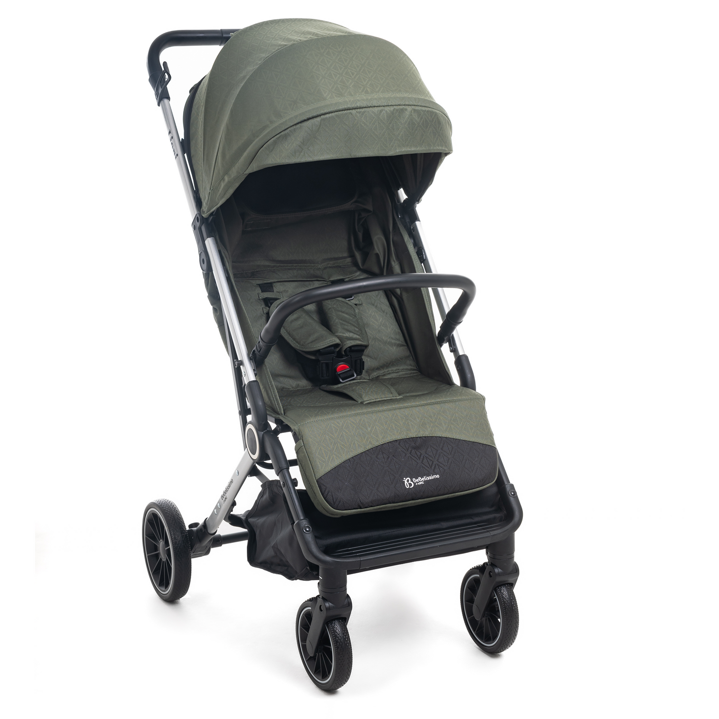 BEBELISSIMO - Poussette combinée duo 2 en 1 - siège auto 0+ Lioni – dès la naissance – jusqu’à 22kg - vert