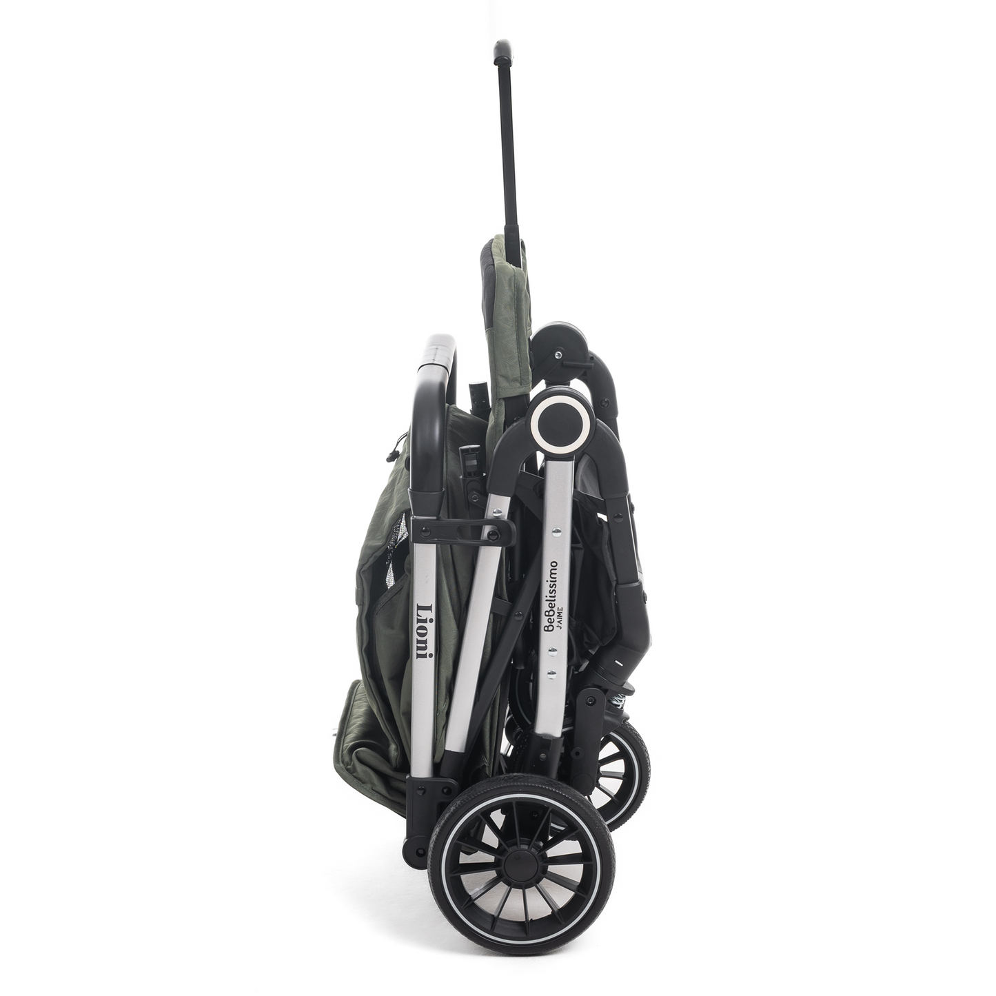 Bebelissimo - Poussette Bébé Canne Ultra Compacte – Légère – Pliage à Une Main – Guidon Valise – Lioni - vert